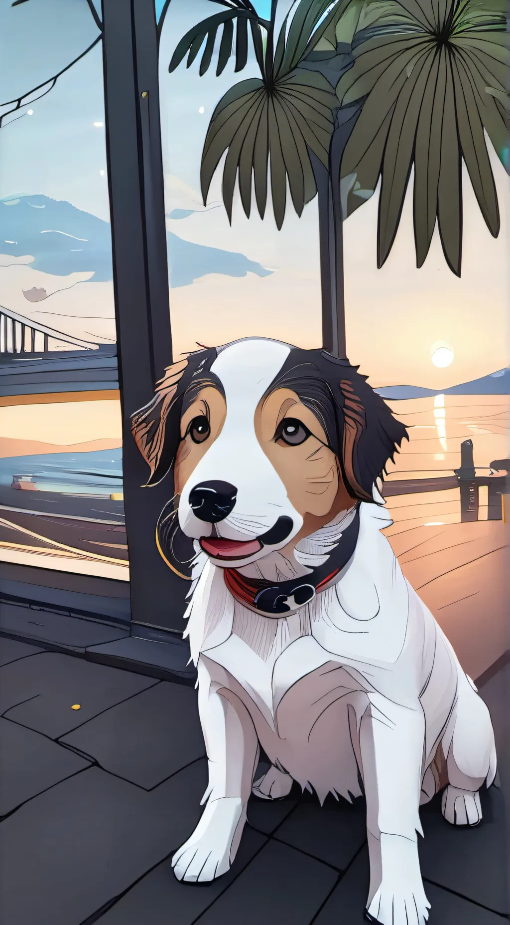 ai character: Ocean background