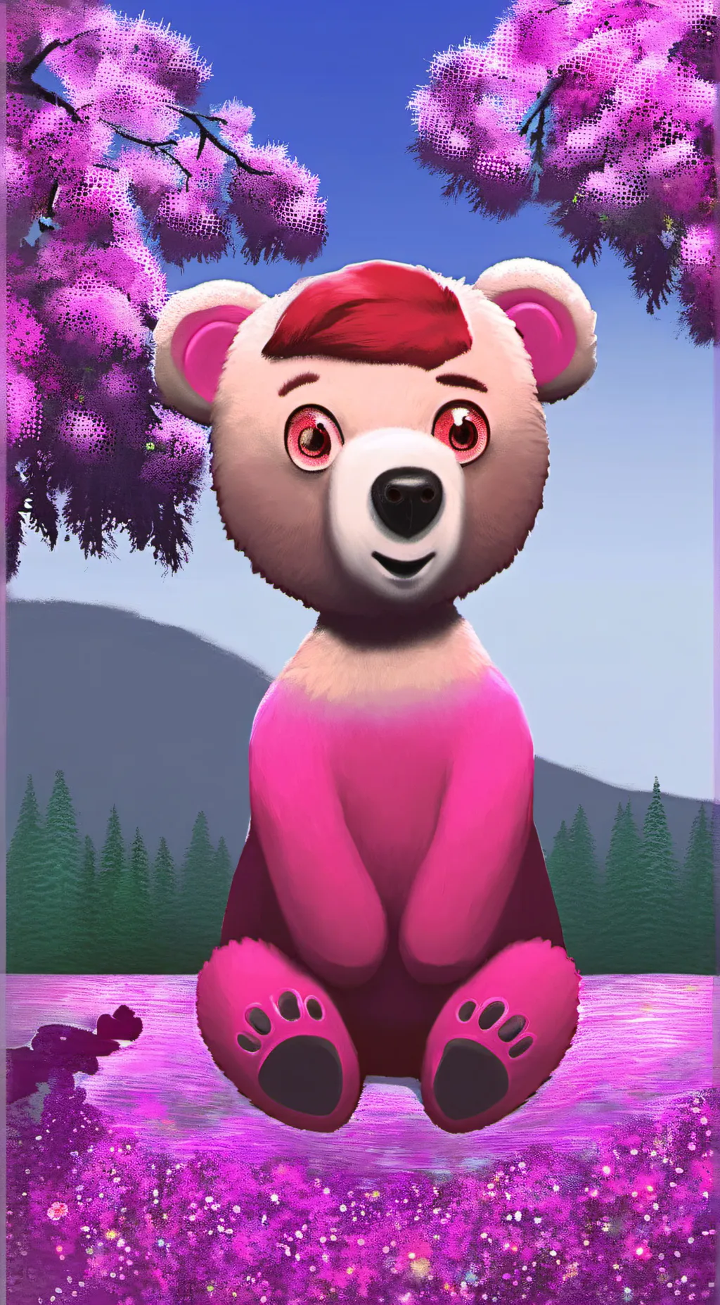 ai character: Cuddles leader  background