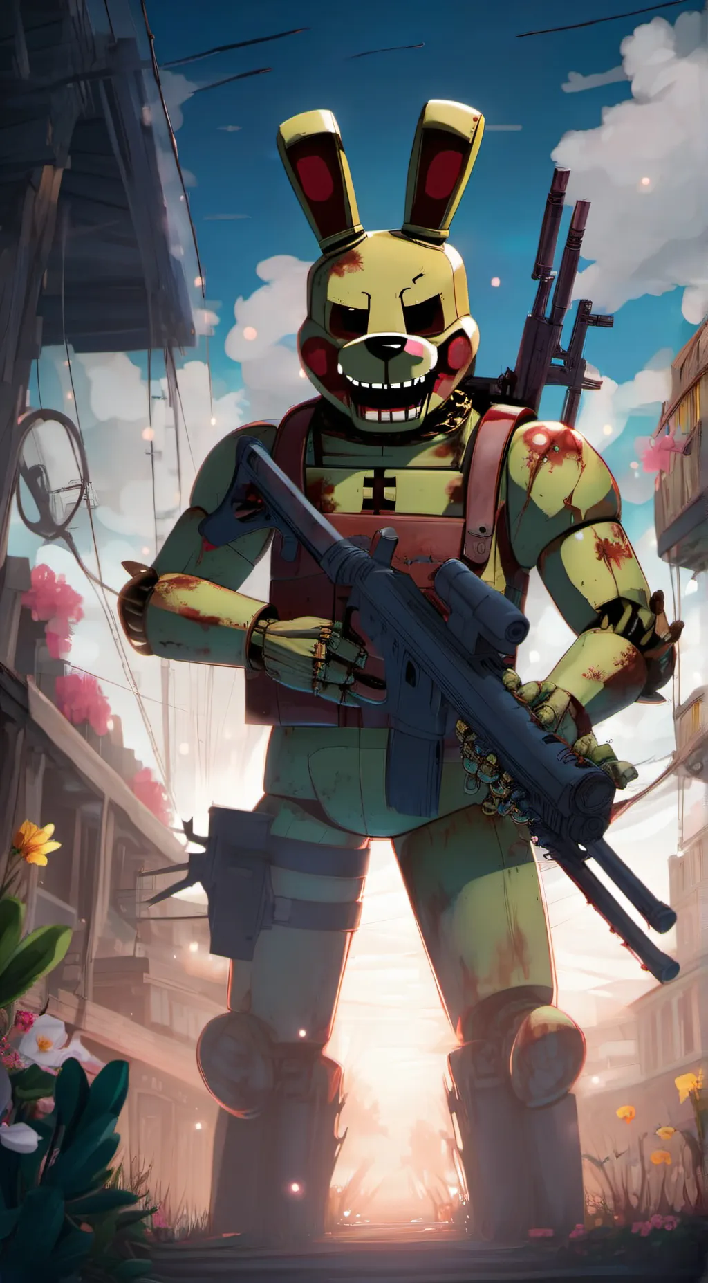 ai character: nightmare springtr background