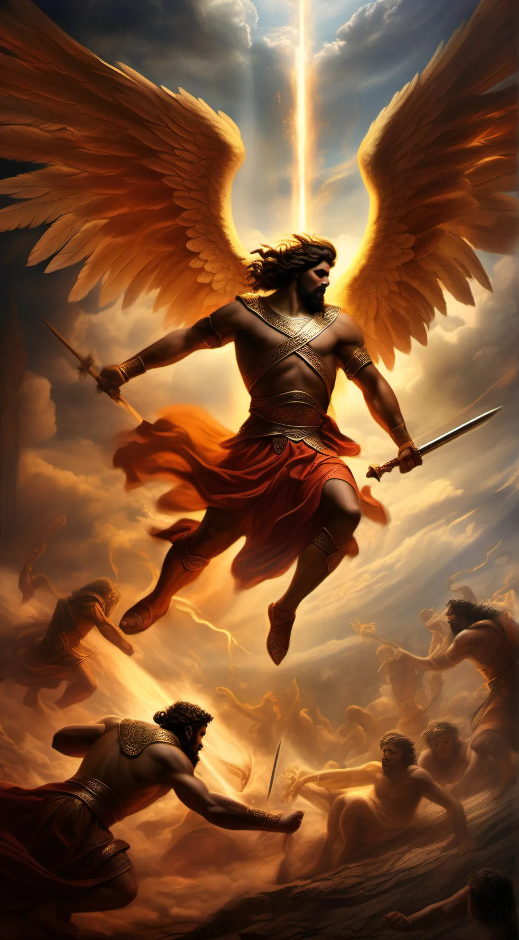 ai character: great war of gods background