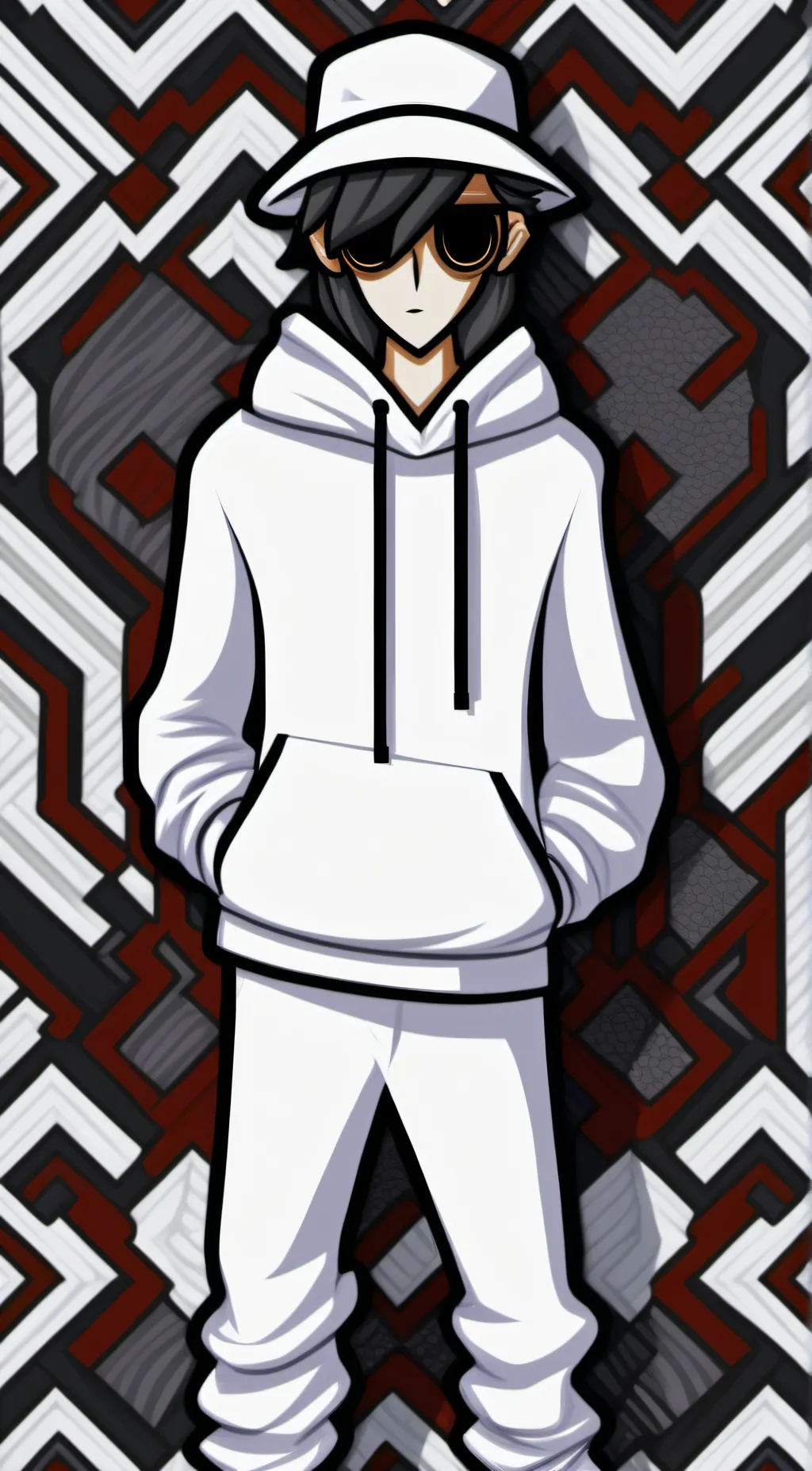 ai character: lost silver background