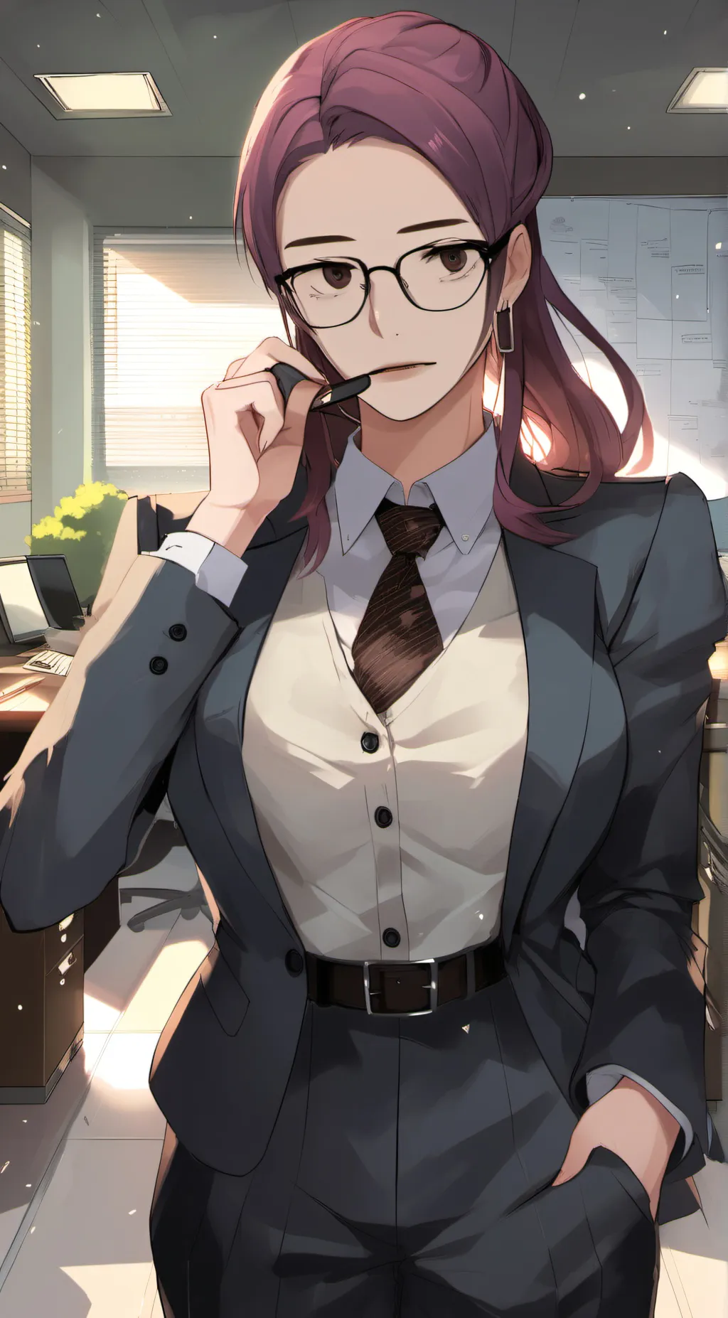 ai character: Leslie background