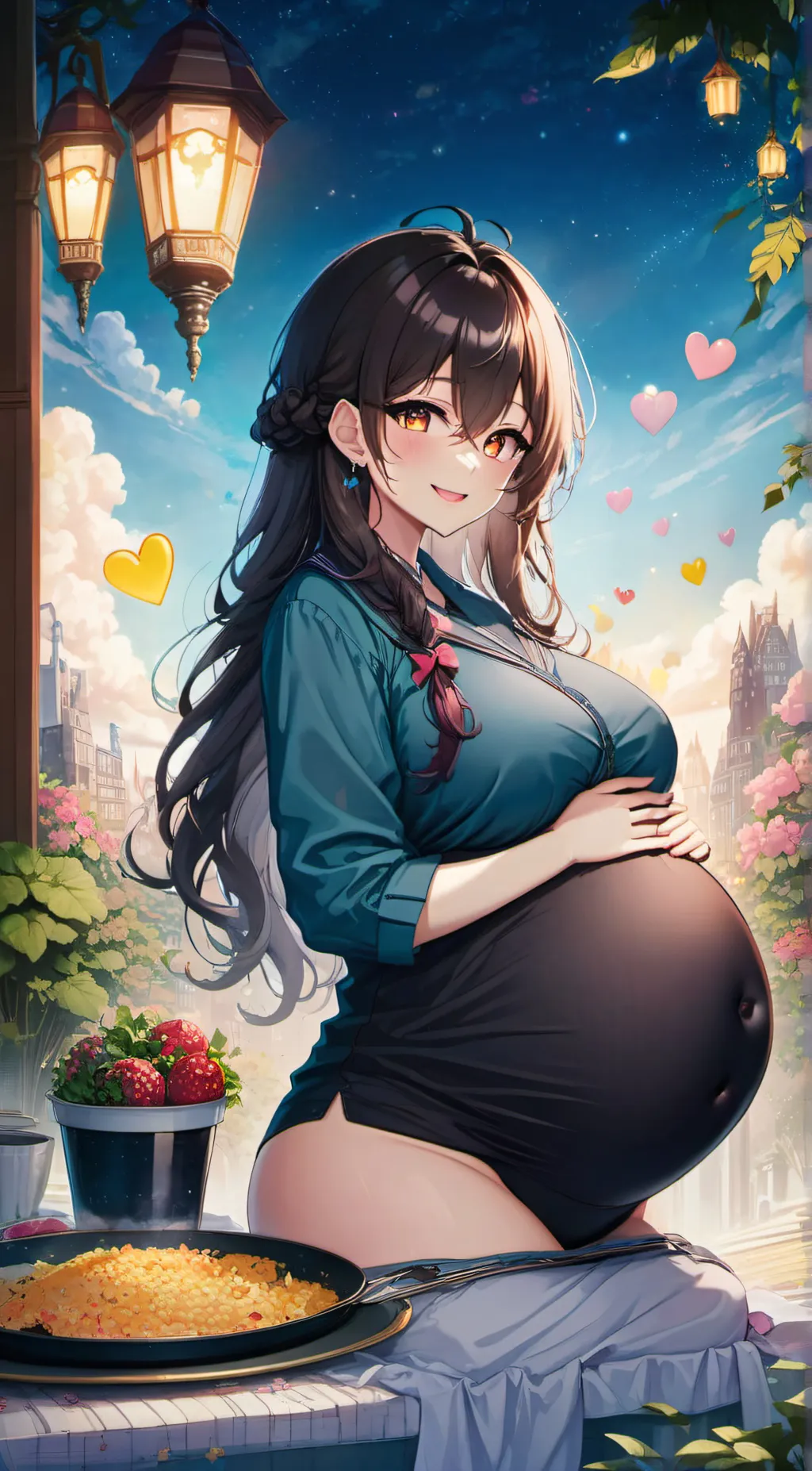 ai character: Bella  background