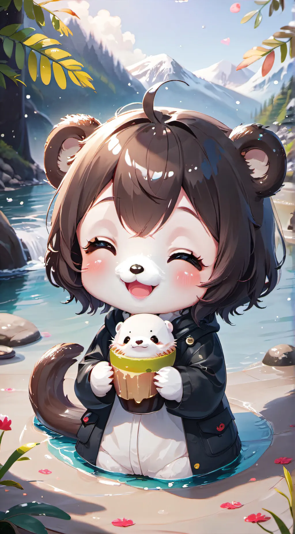 ai character: Disturbing Otter background