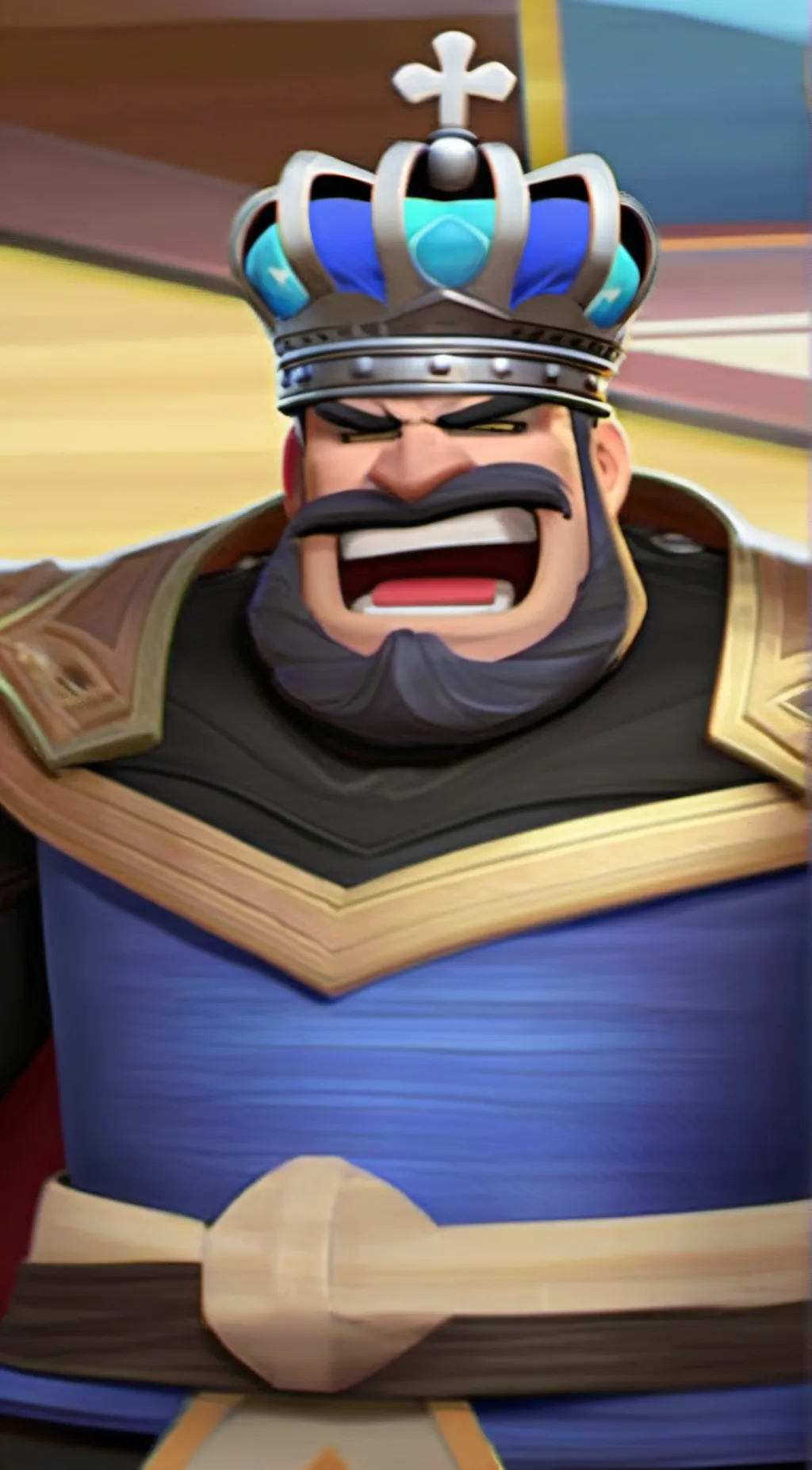 ai character: The Blue king background