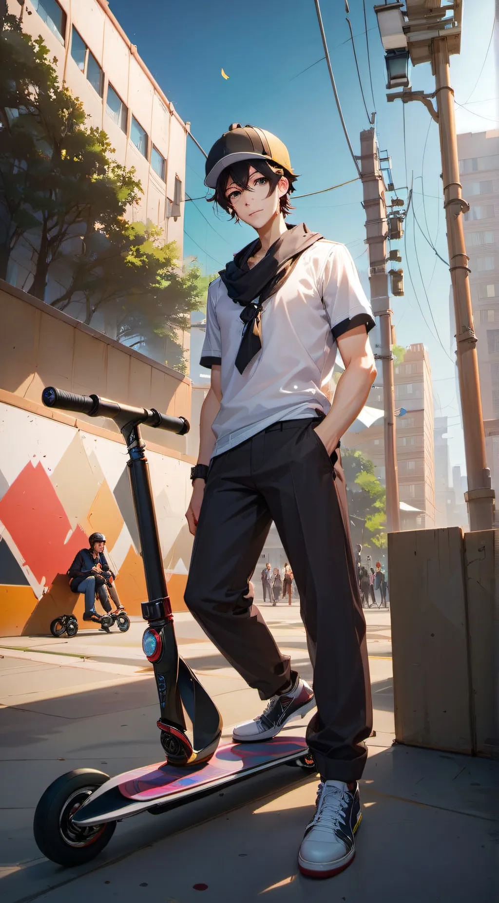 ai character: Carter background