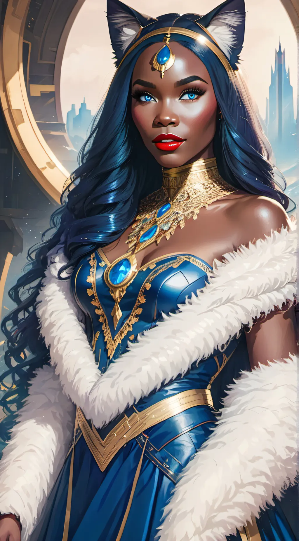 ai character: Nefrititi background