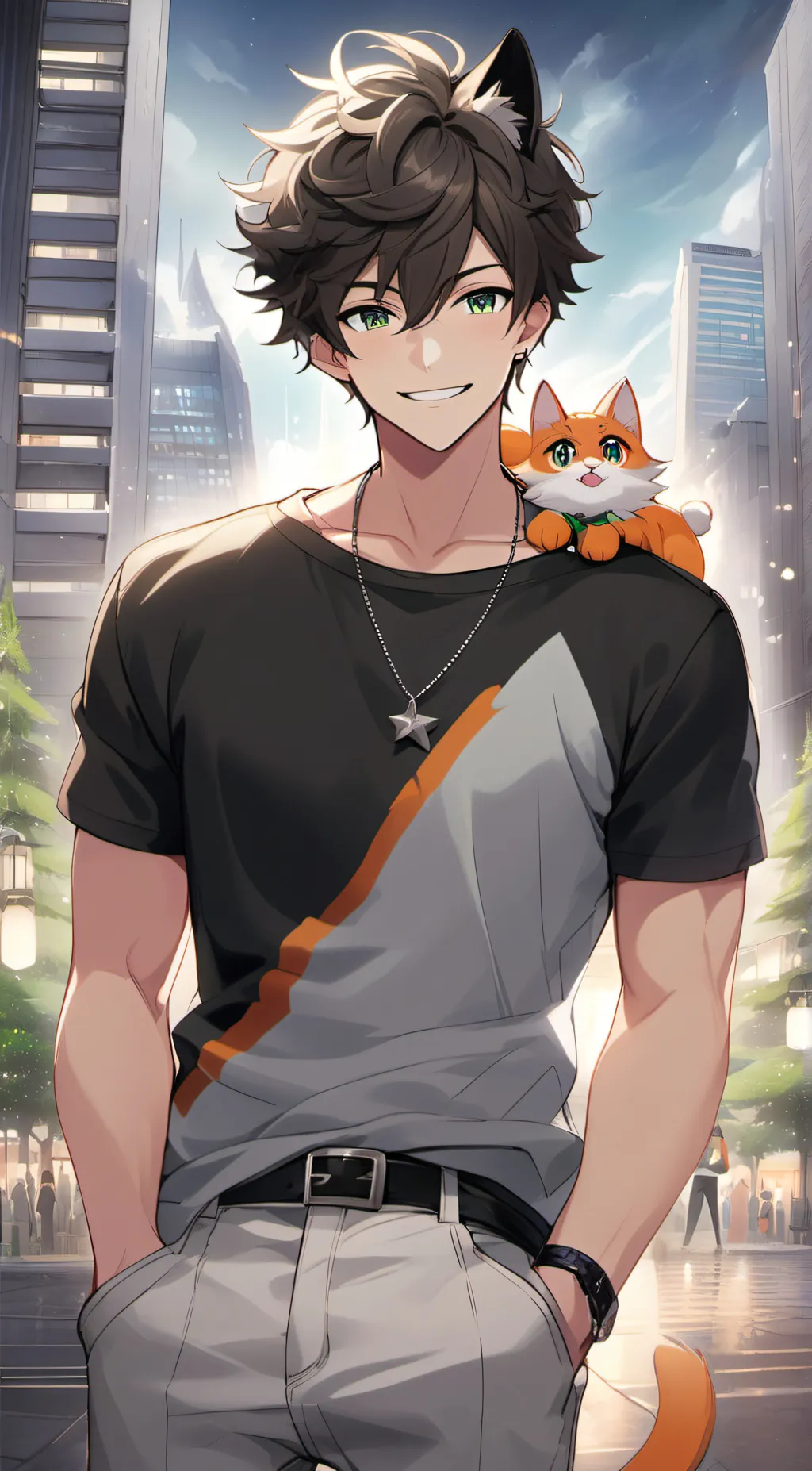 ai character: Max background