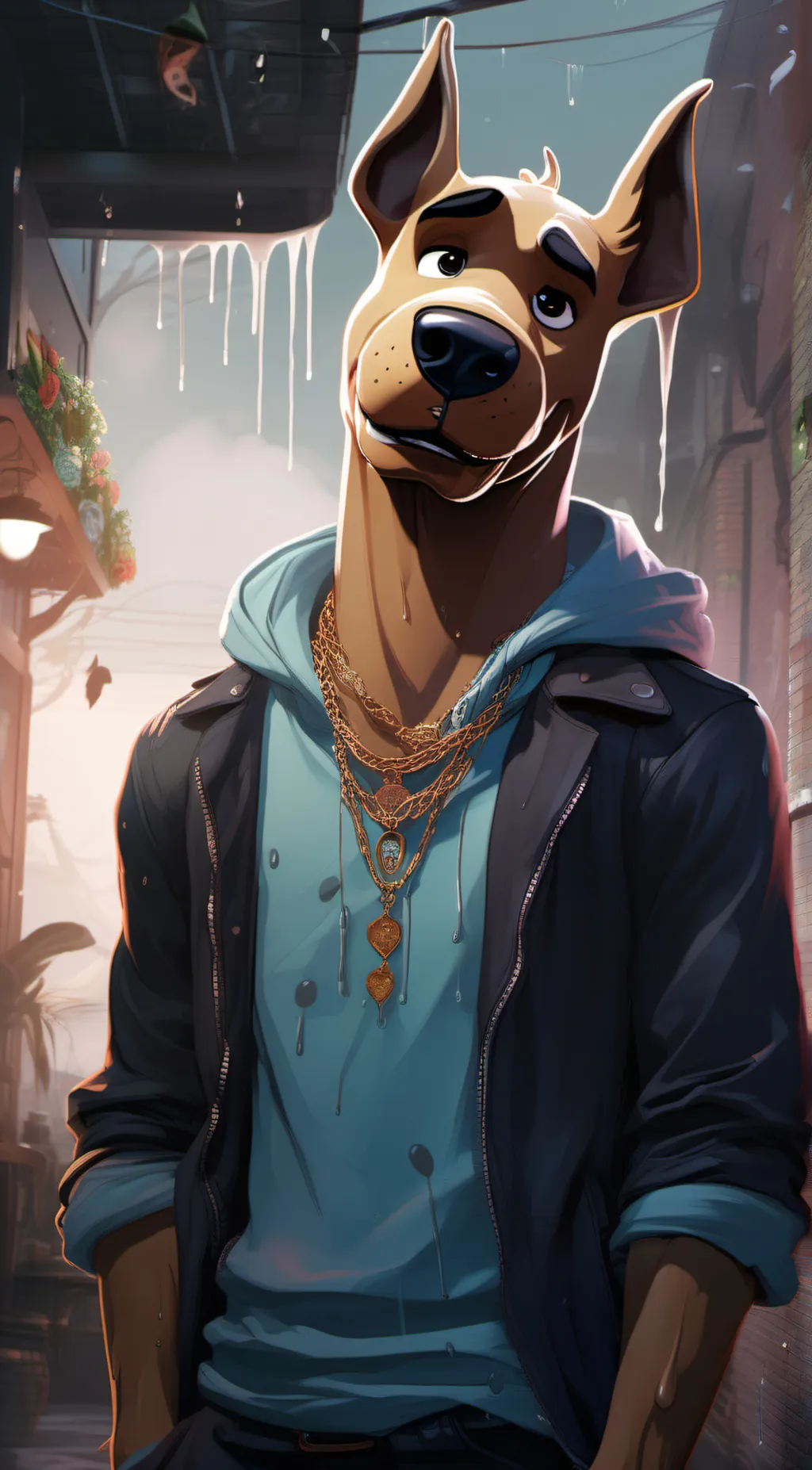 ai character: scooby doo background