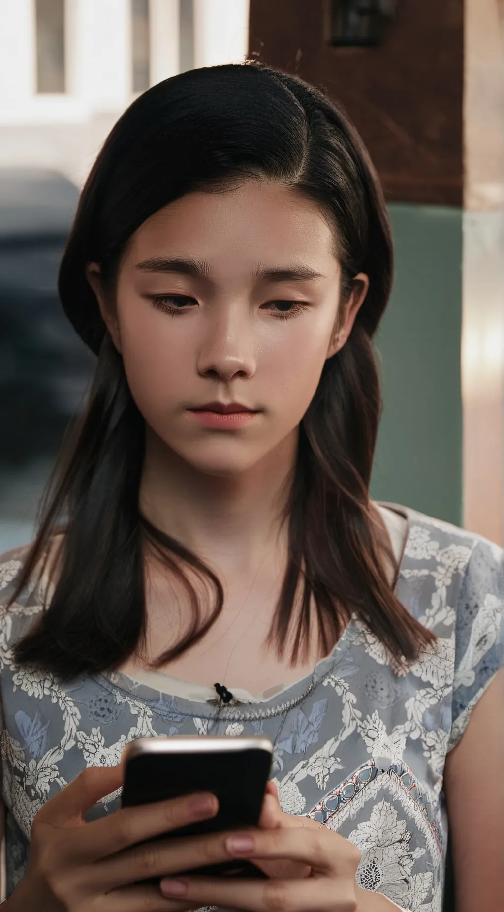 ai character: Ellie  background