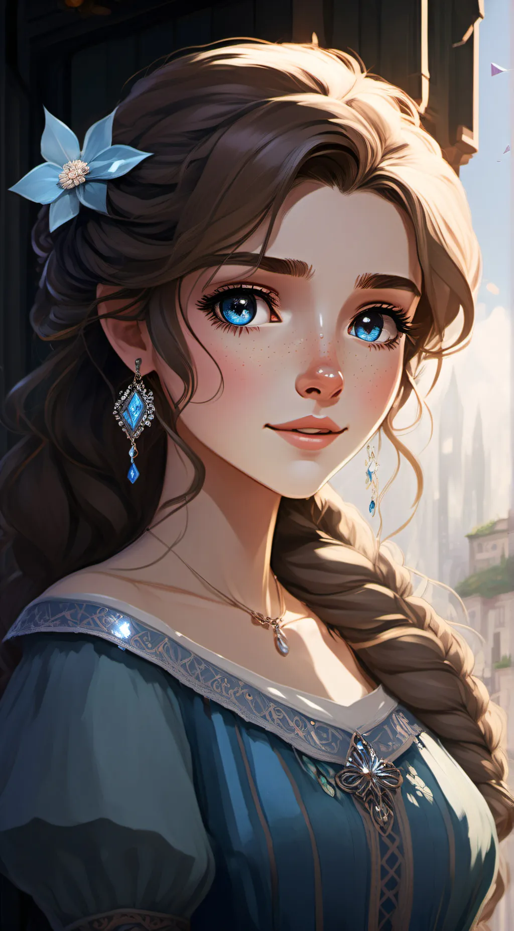 ai character: Crystal background