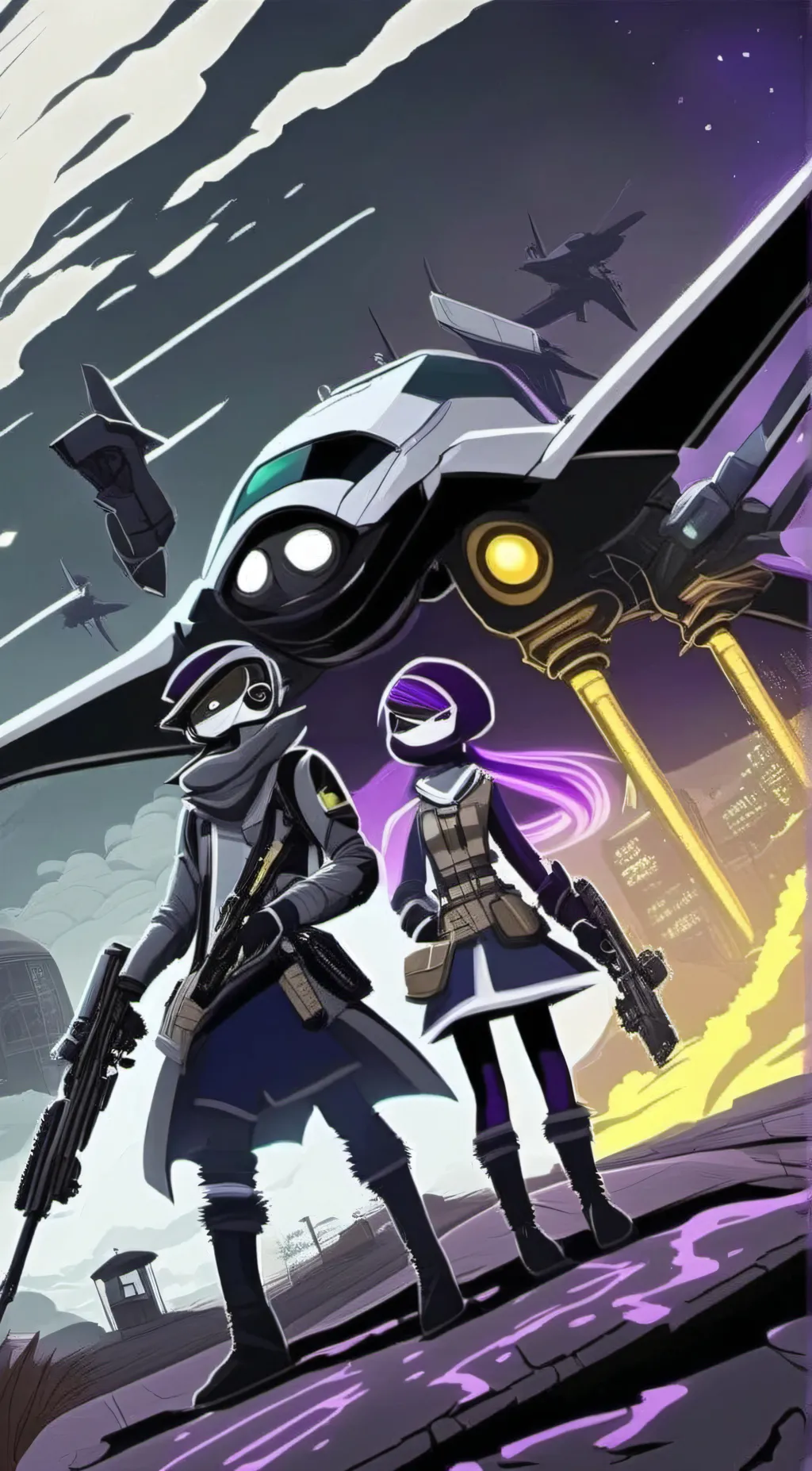 ai character: murder drones background