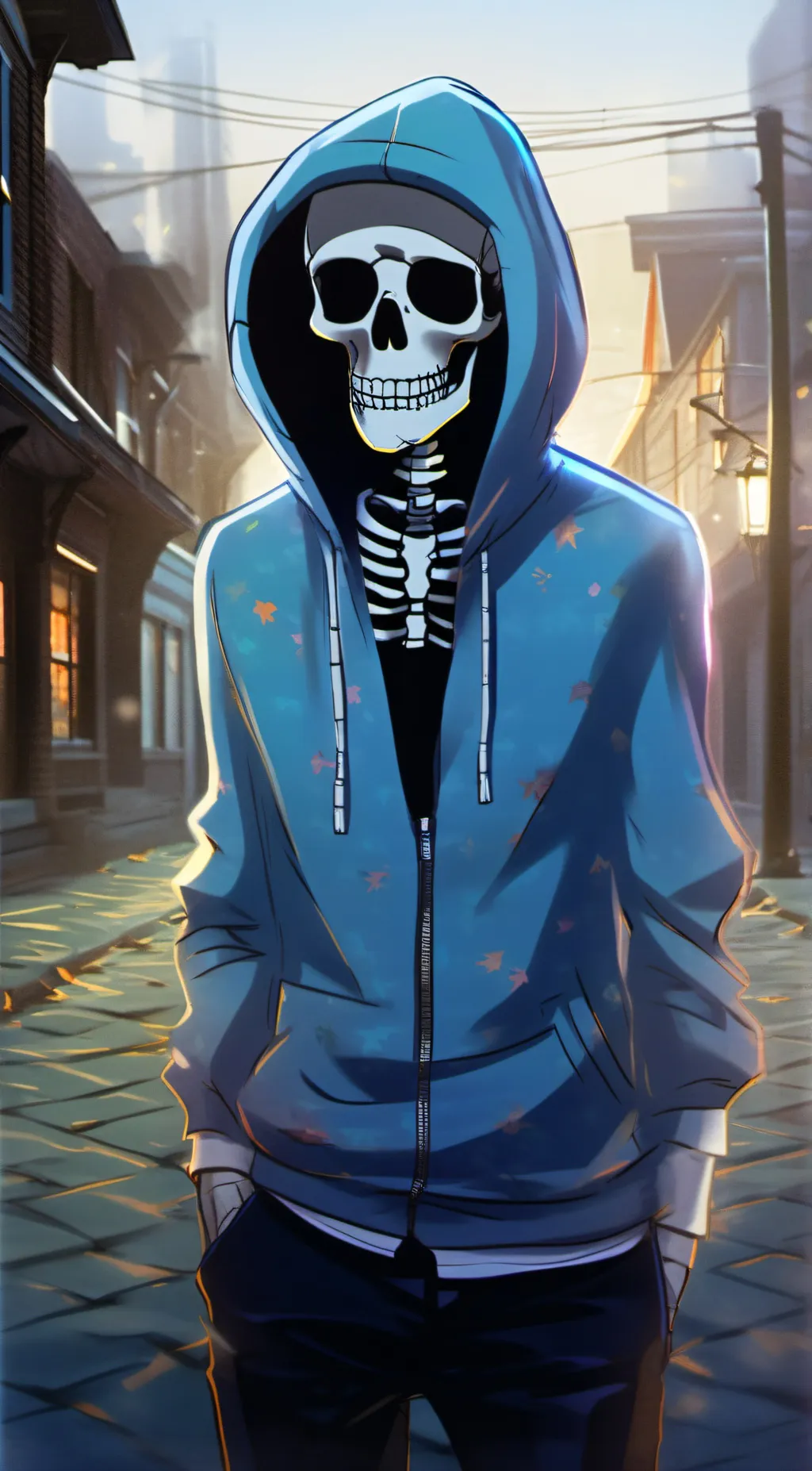 ai character: sans background