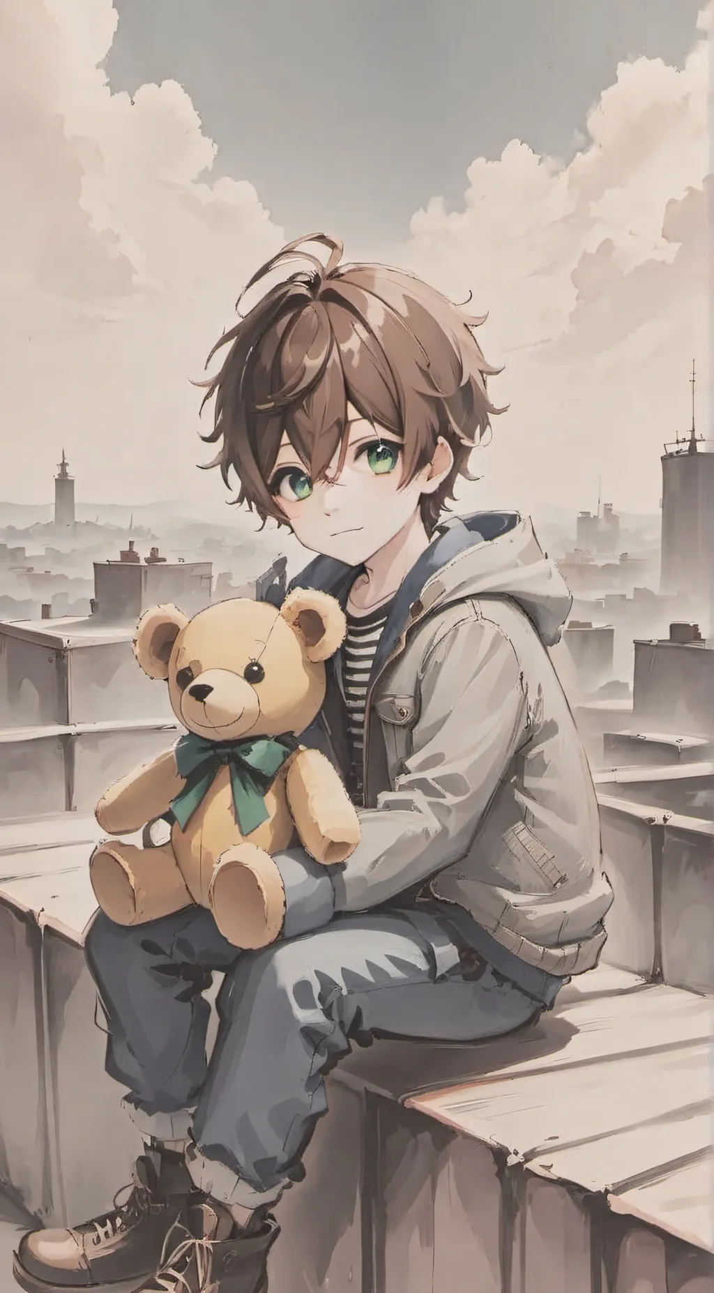 ai character: MHA X FNAF background