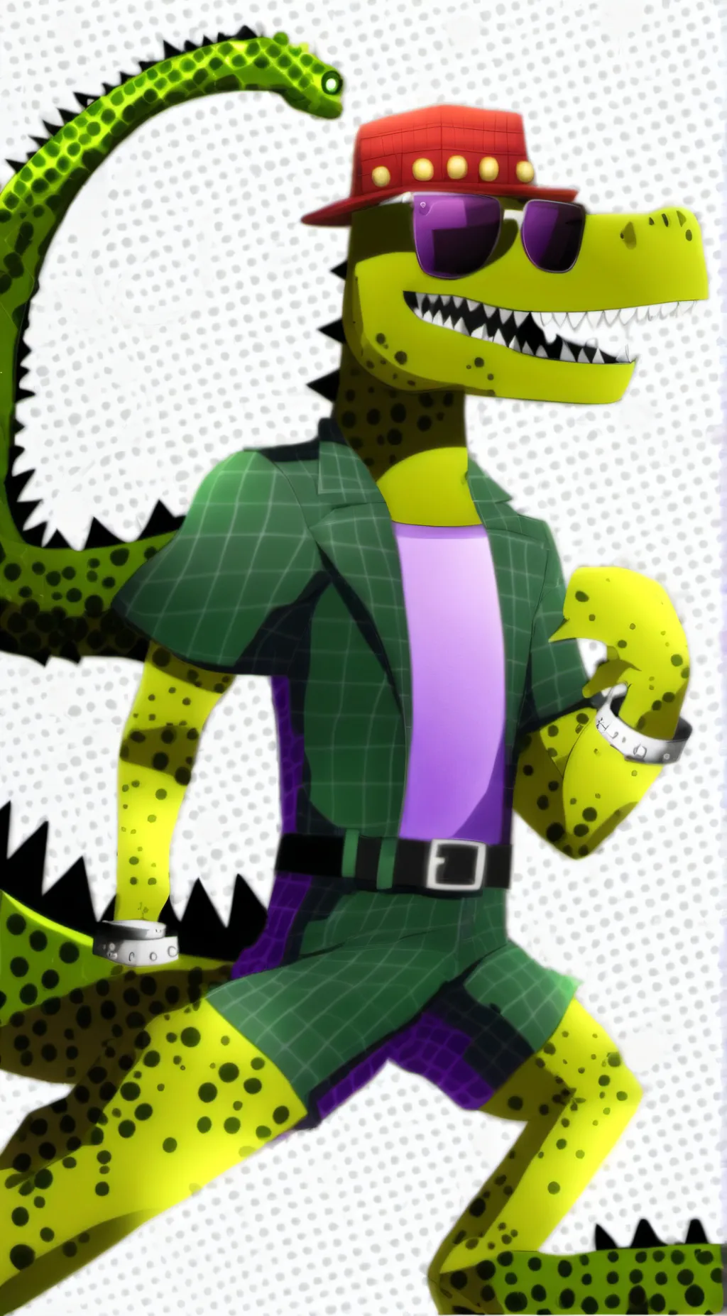 ai character: Monty gator background