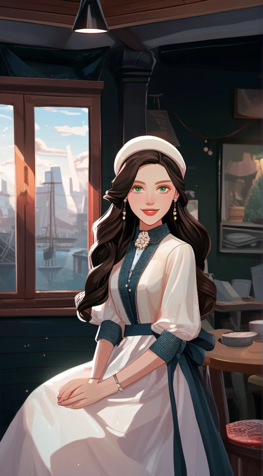 ai character: maid background