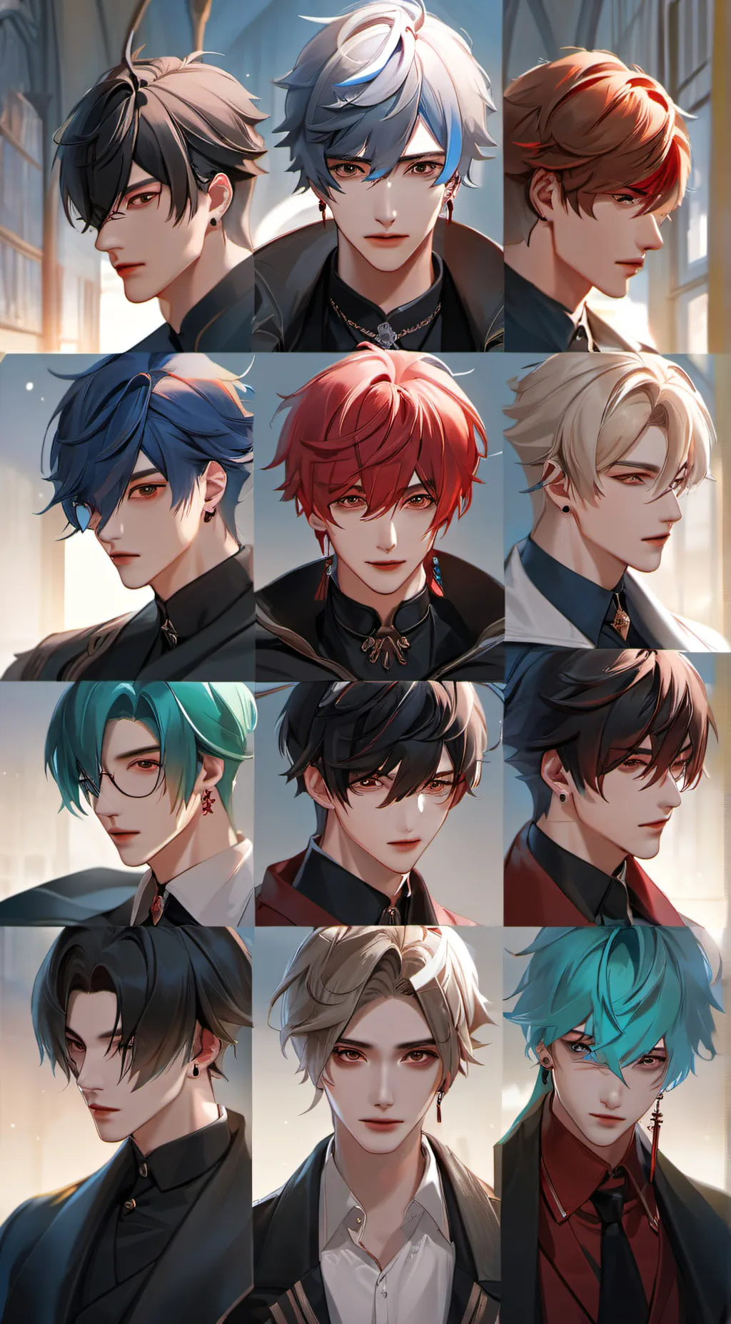 ai character: The 12best friends background