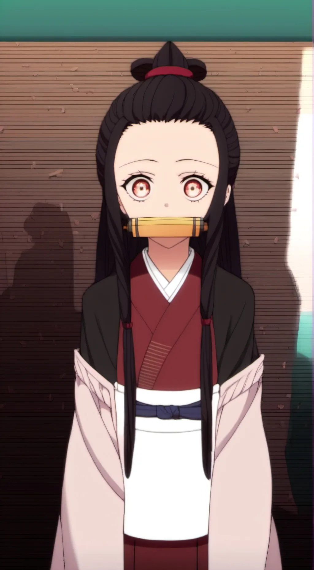 ai character: Nezuko kamido background