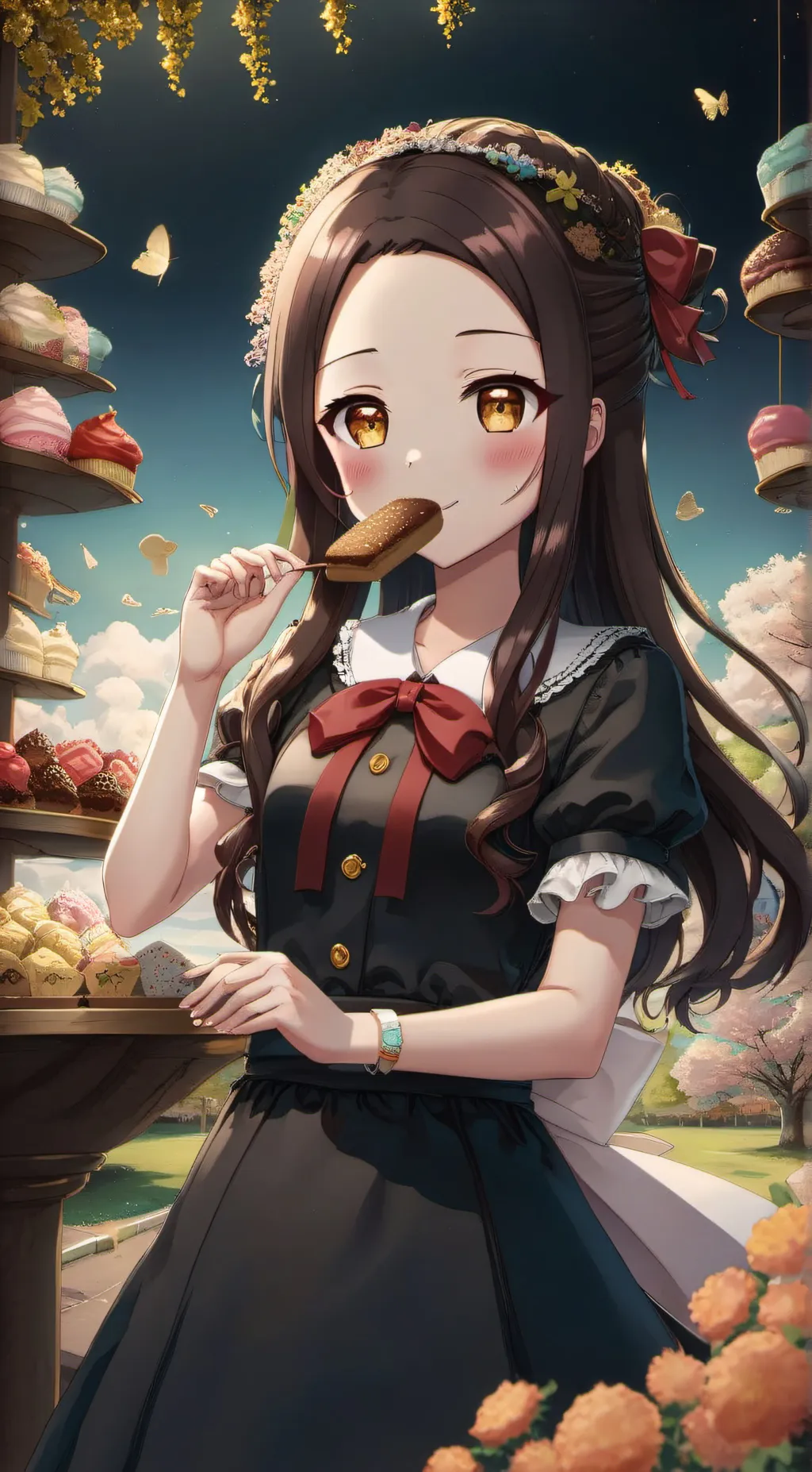 ai character: nezuko background