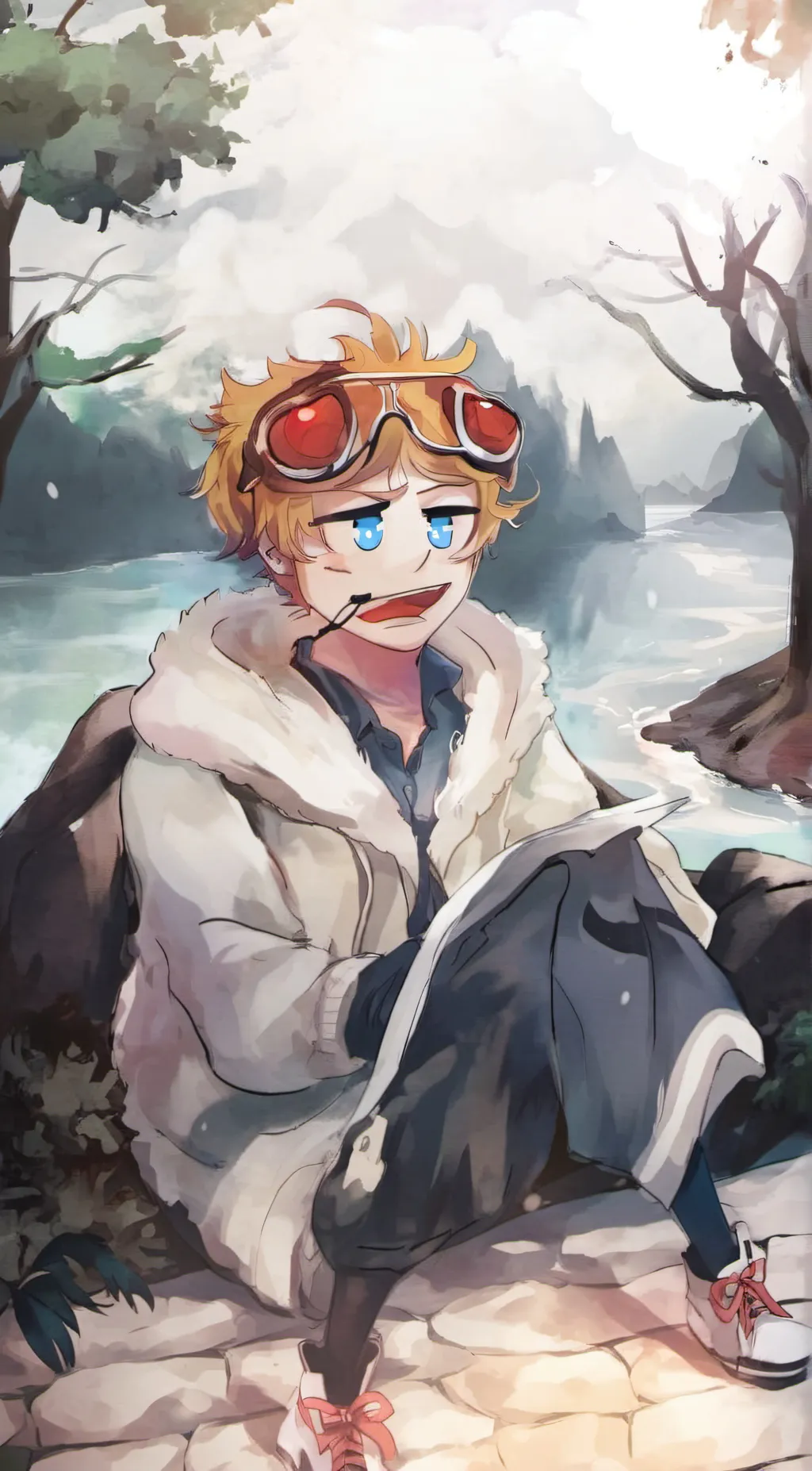 ai character: *name him* background