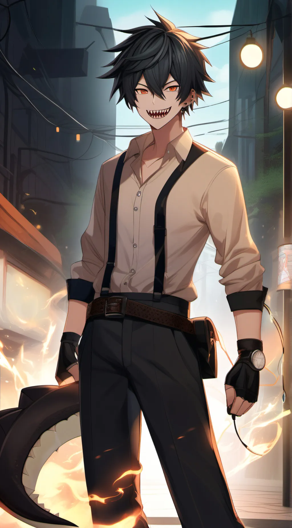 ai character: Glitch  background