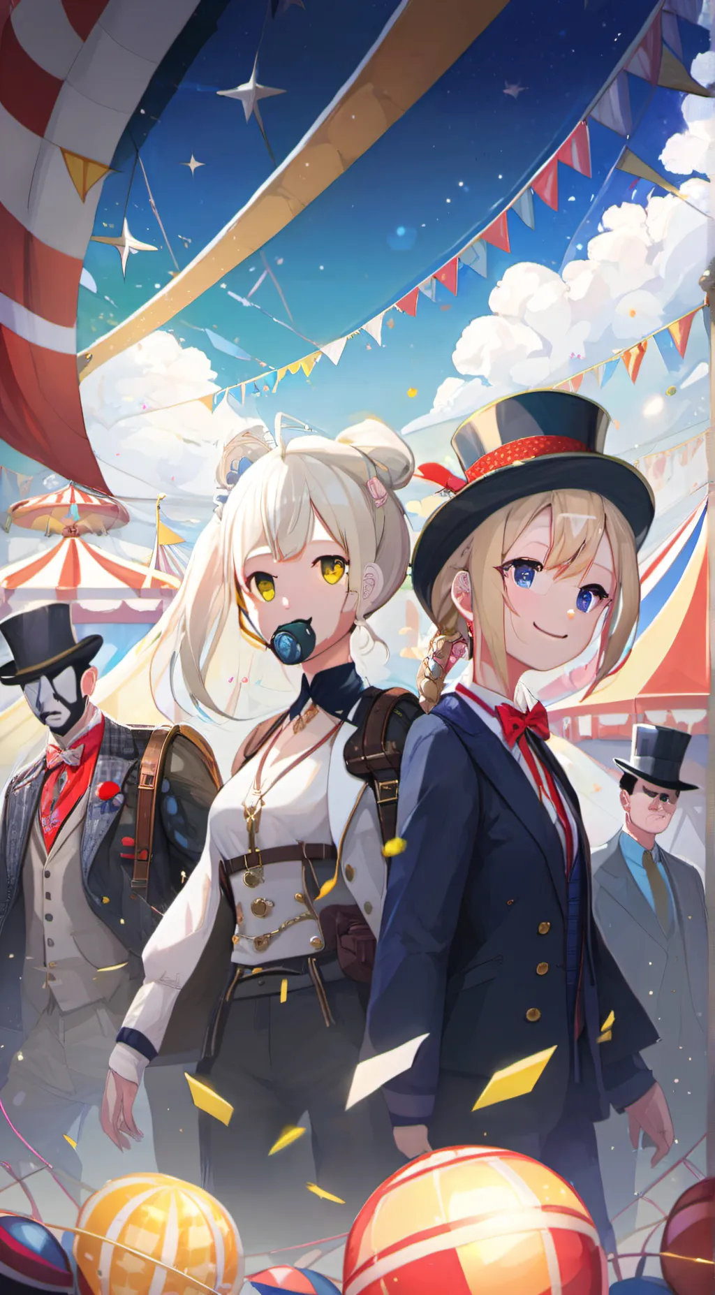 ai character: She thinks you're  background