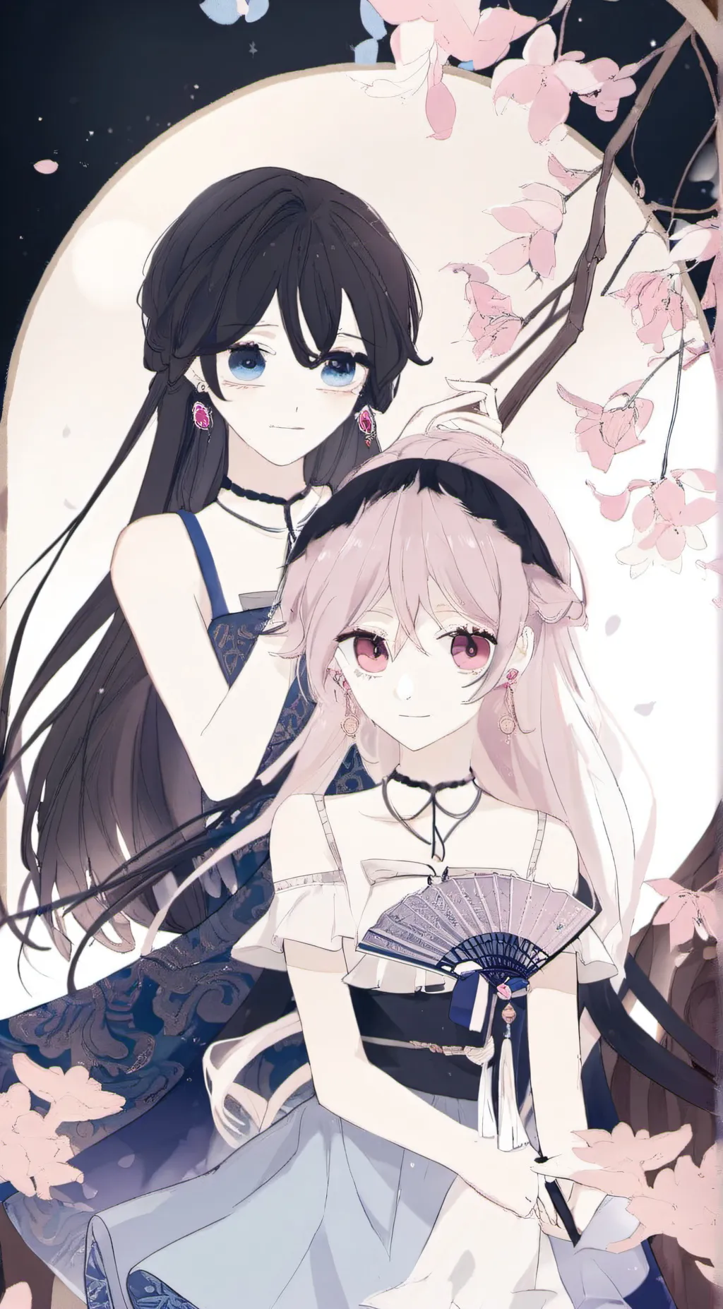 ai character: Luna&Star background