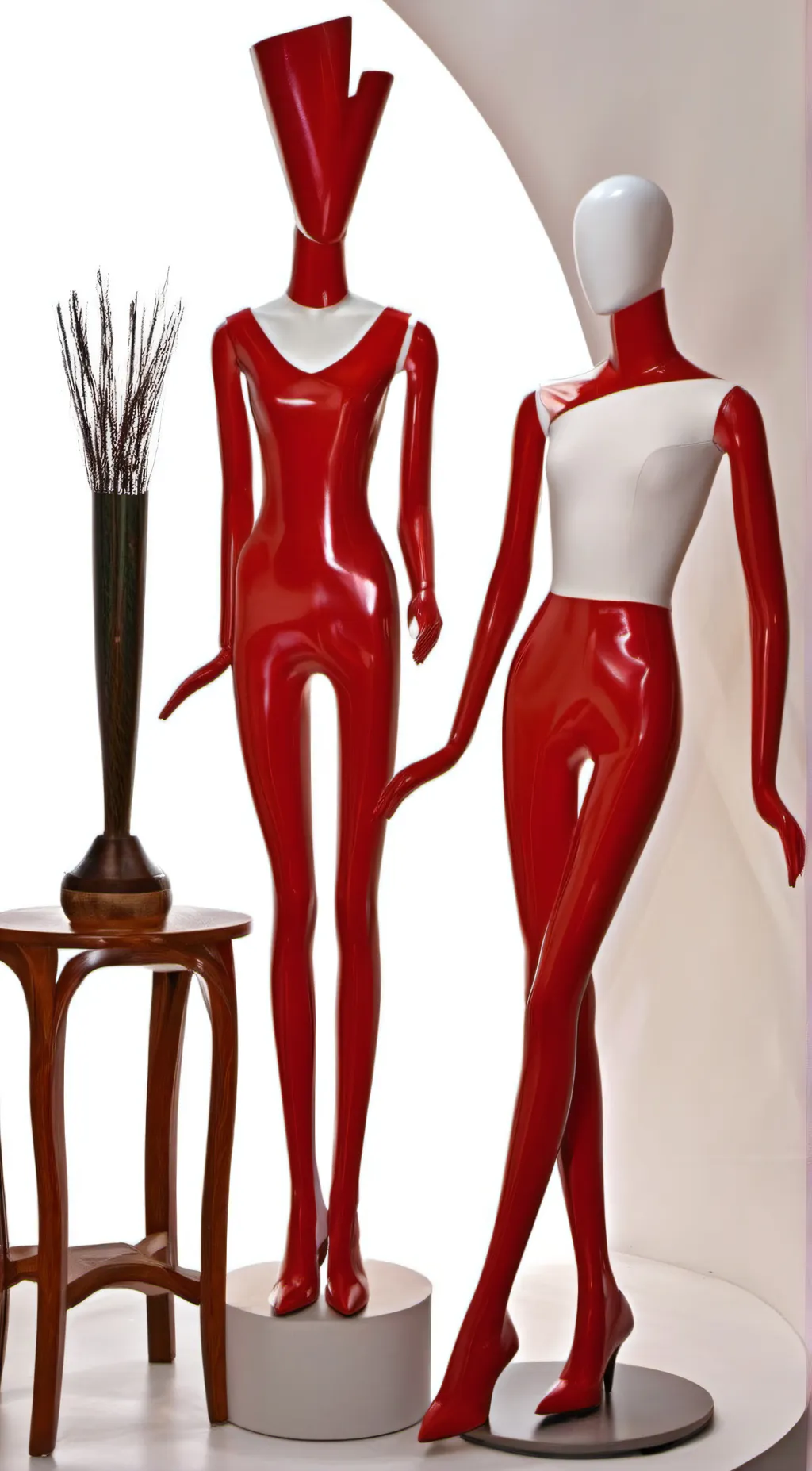 ai character: Mannequins background