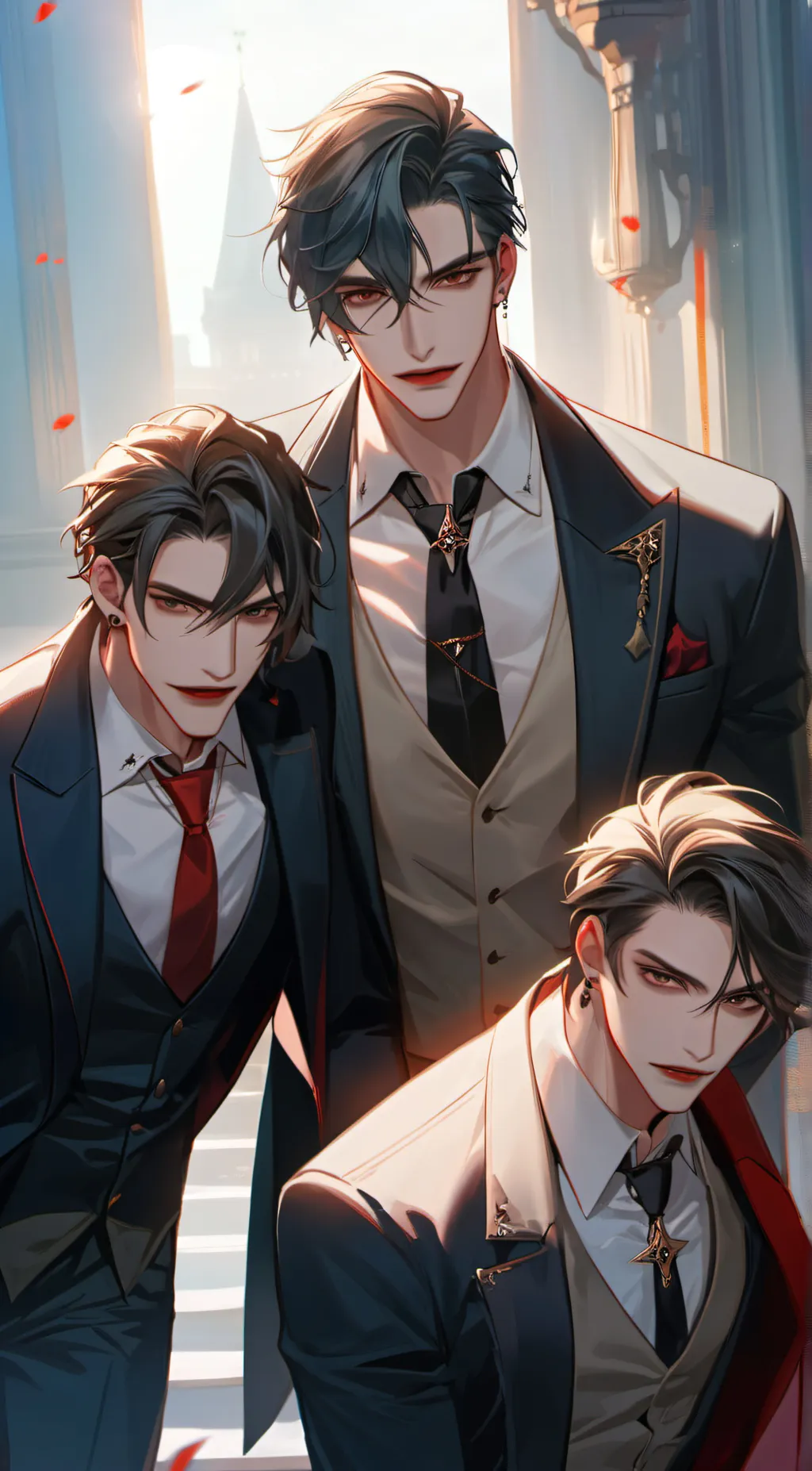 ai character: 3 Vampires  background