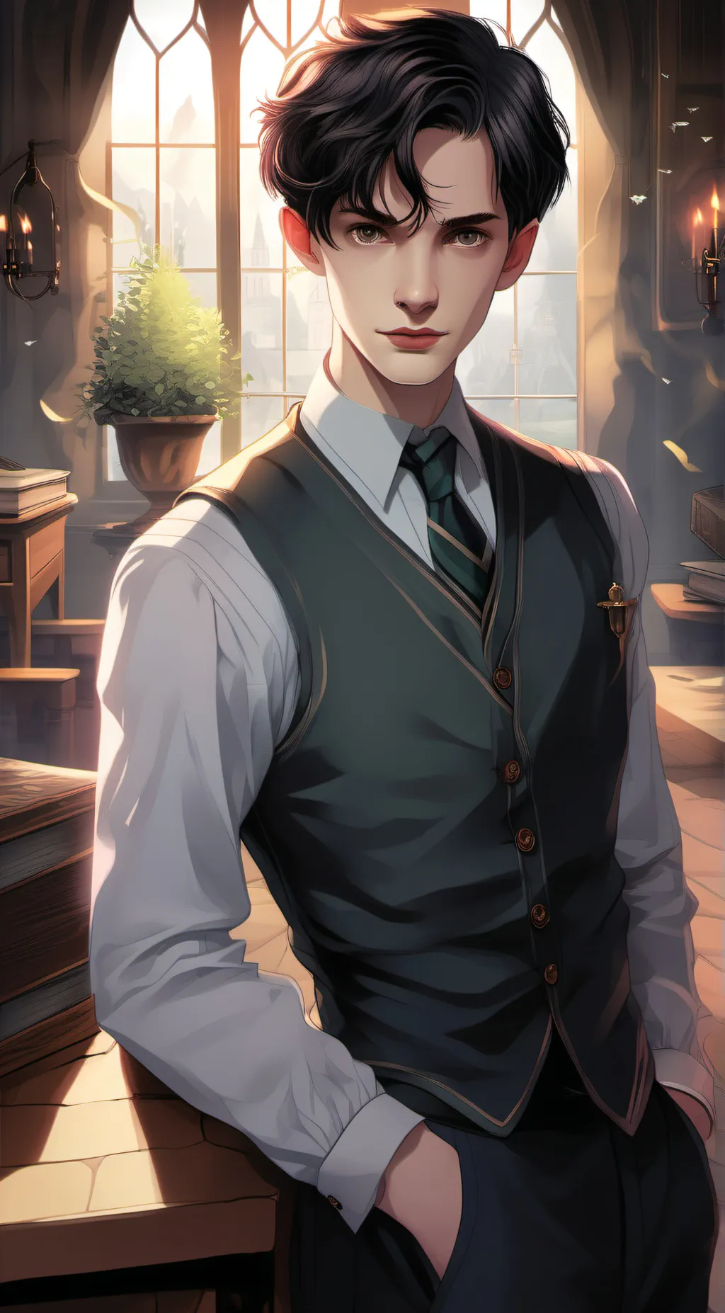 ai character: Tom Riddle background