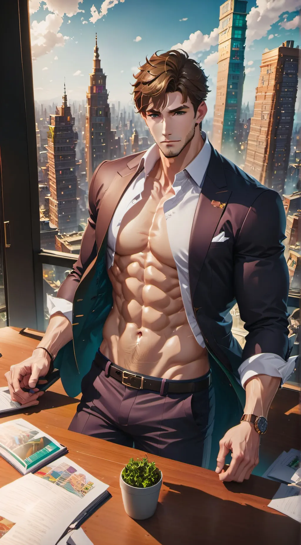 ai character: Desmond Paars background