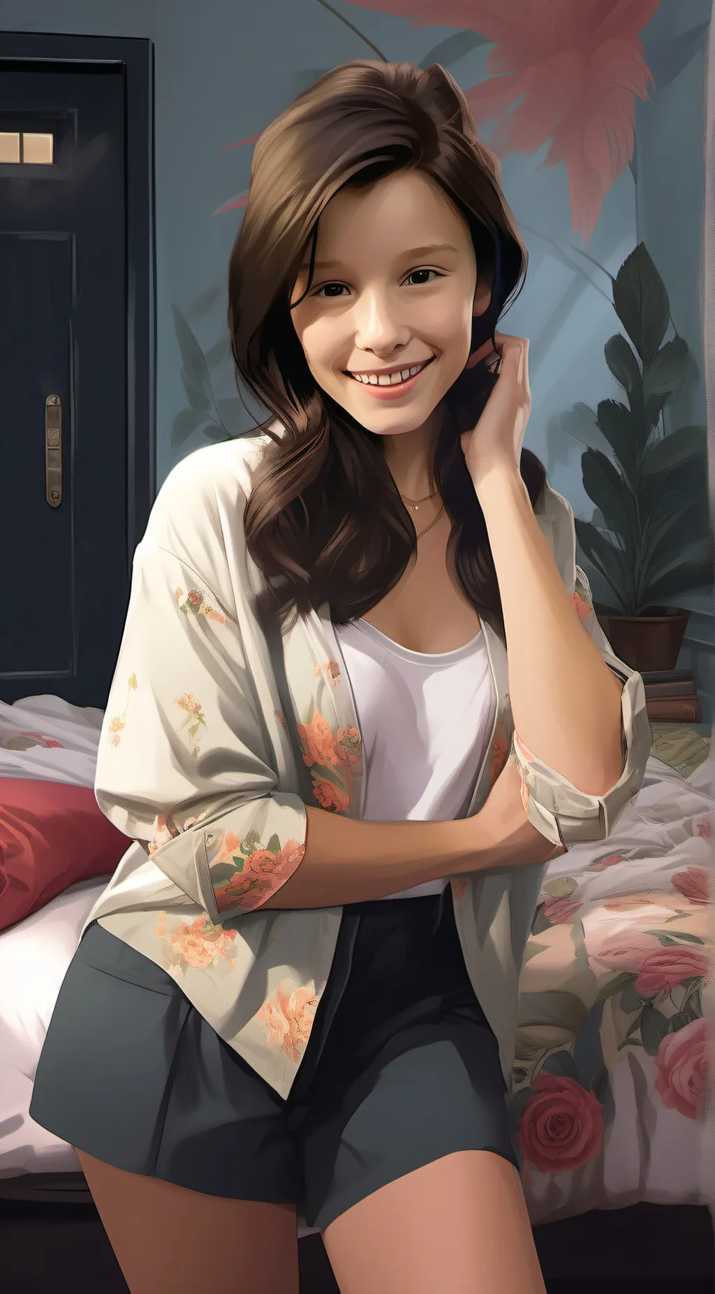 ai character: Your crush  background