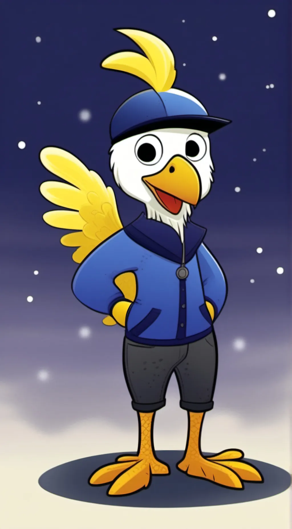 ai character: Kicken chicken background