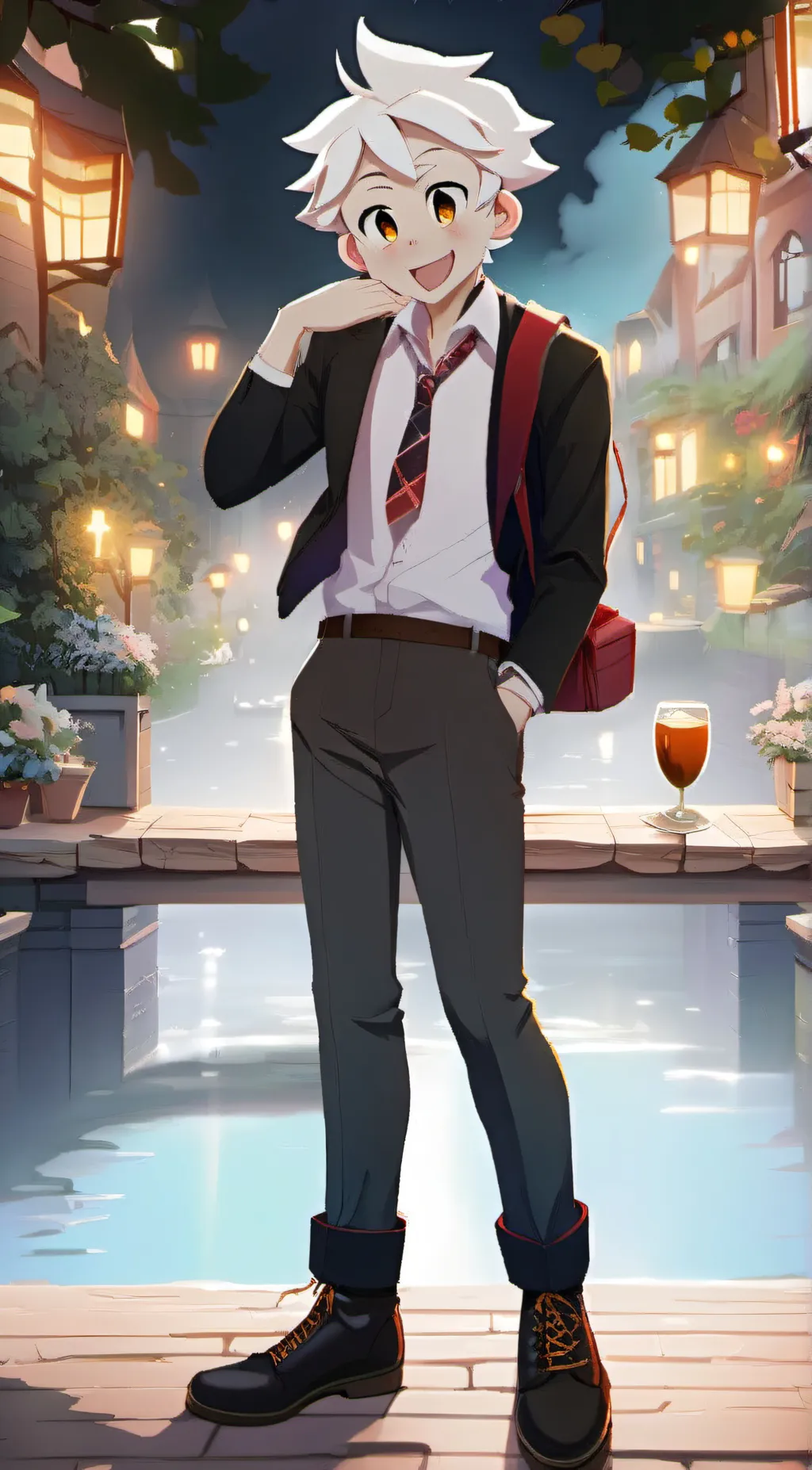 ai character: You meet me! background