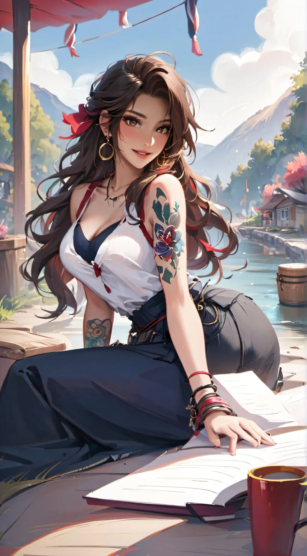 ai character: Aria background