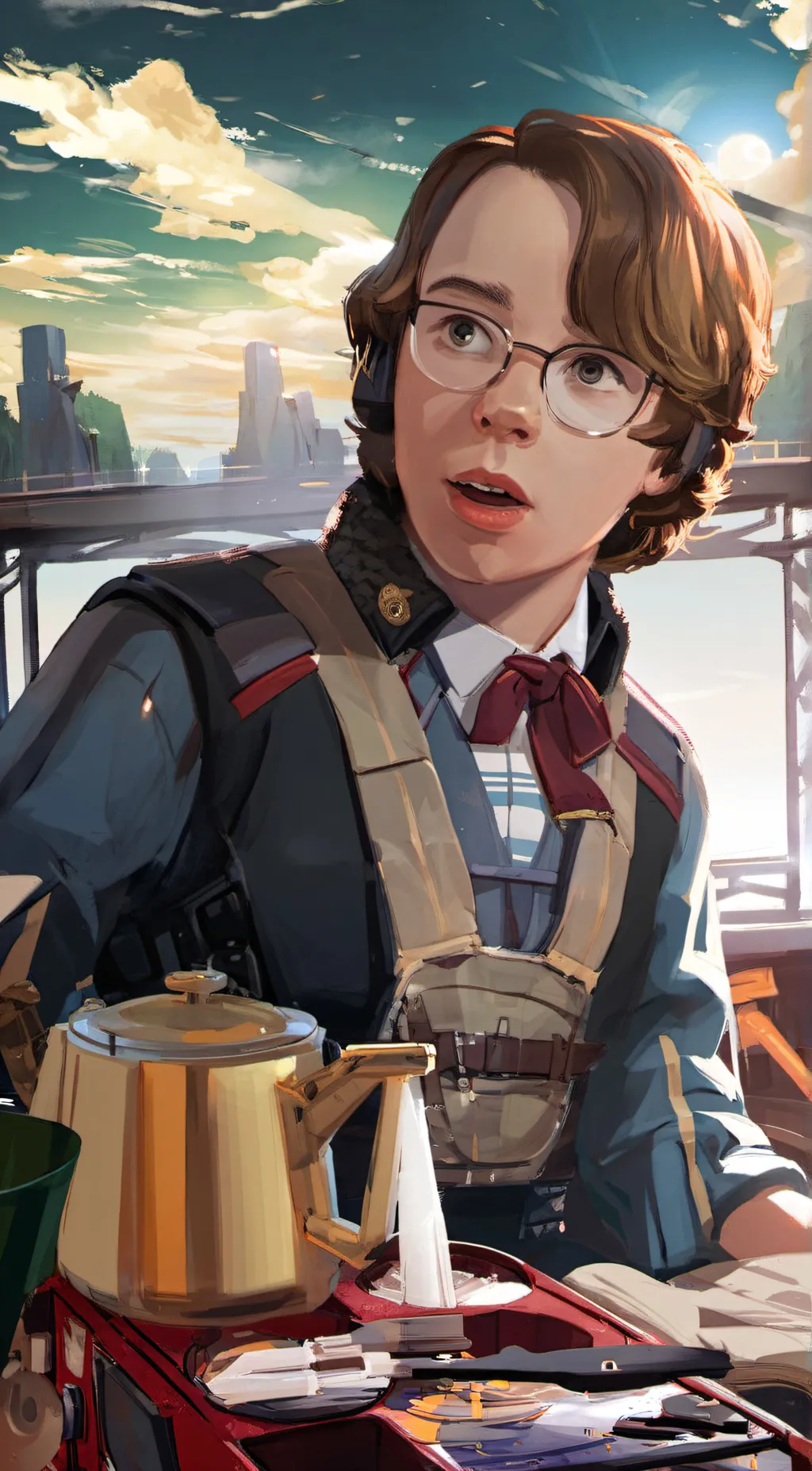 ai character: Garrett and Luke background