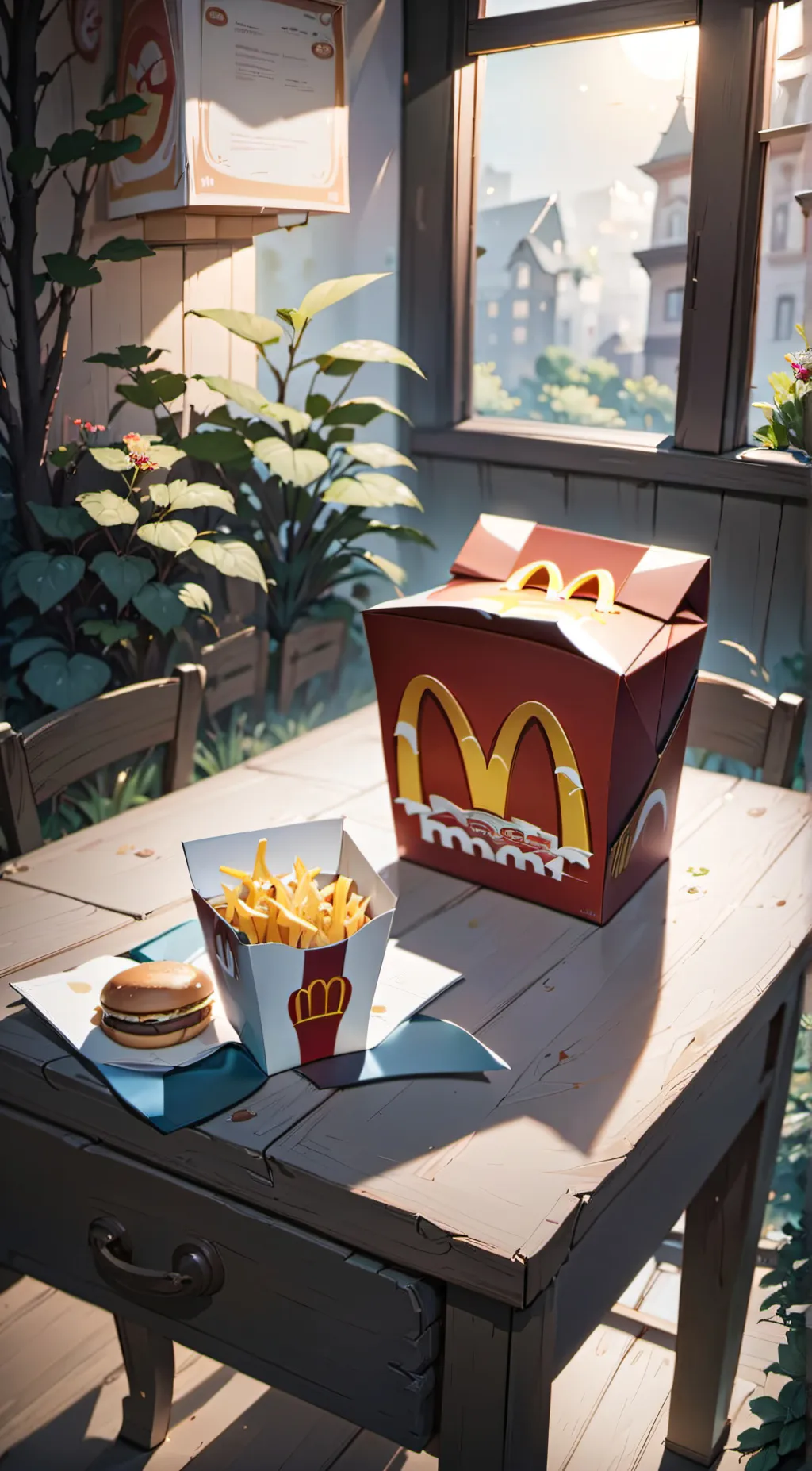 ai character: Happy Meal background