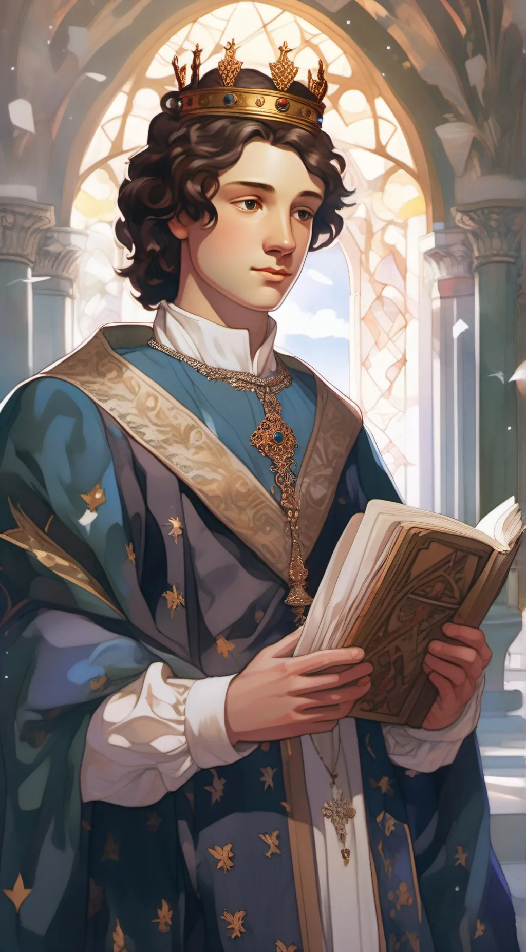 ai character: Louis v of France  background