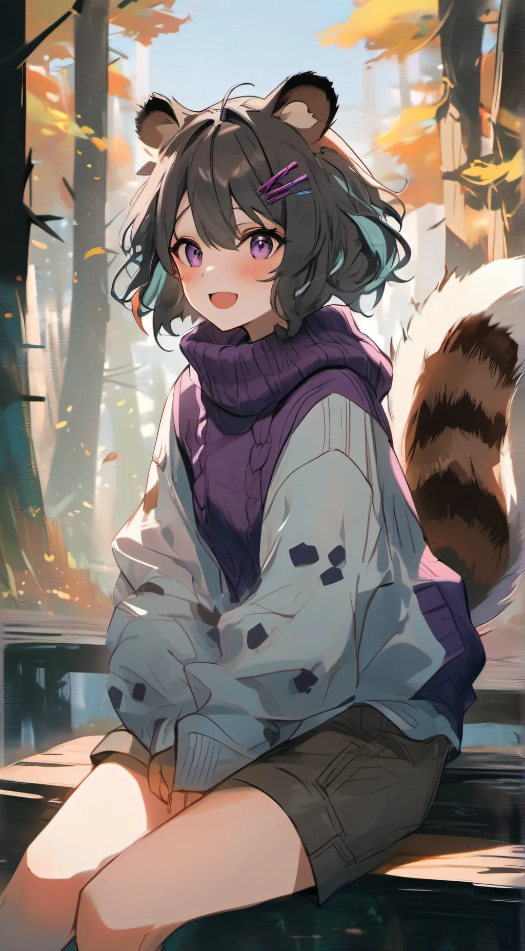 ai character: Mika Lukor  background