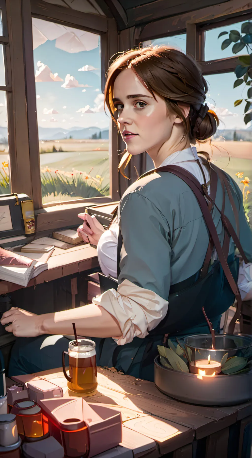 ai character: Passionette background