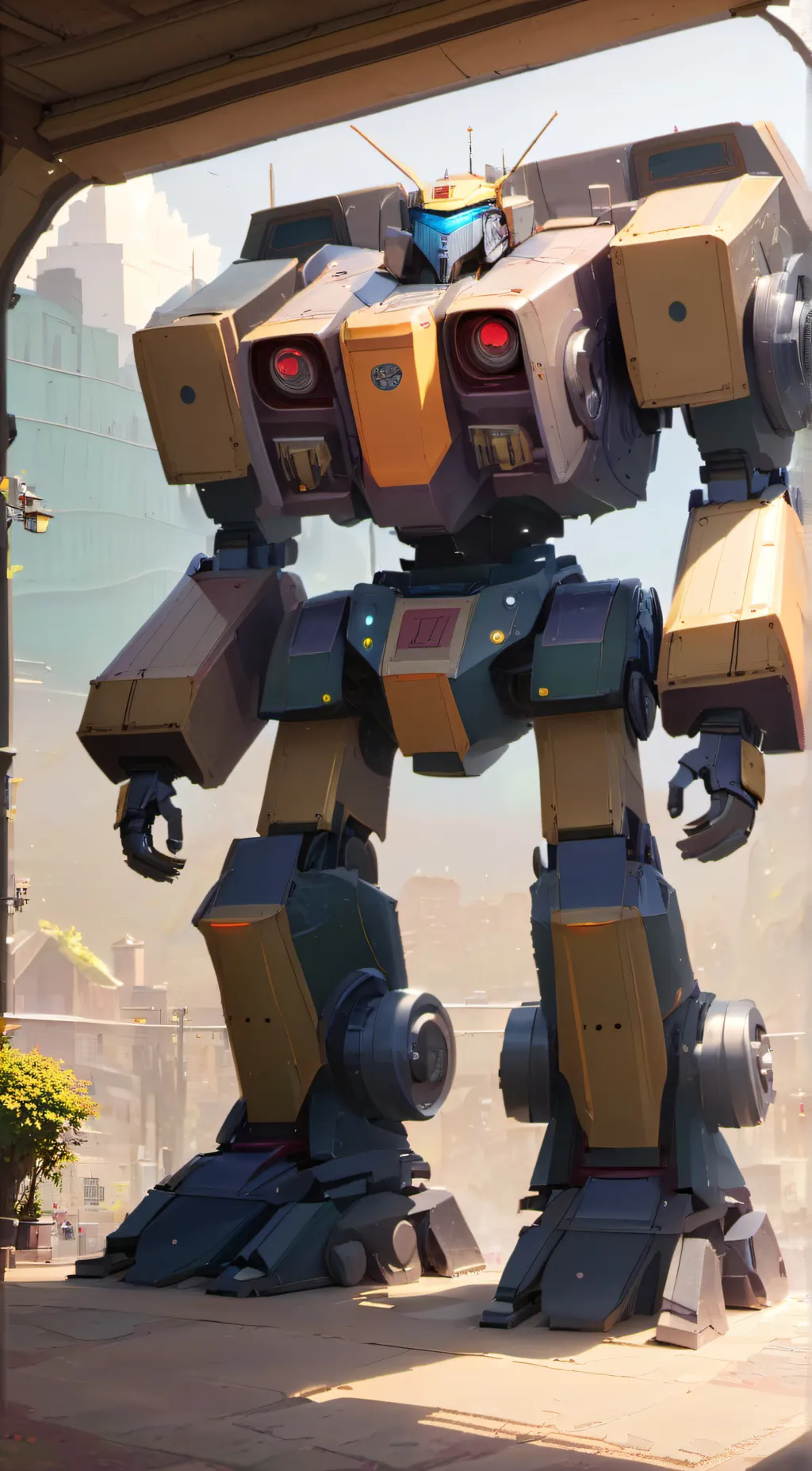 ai character: Mech background