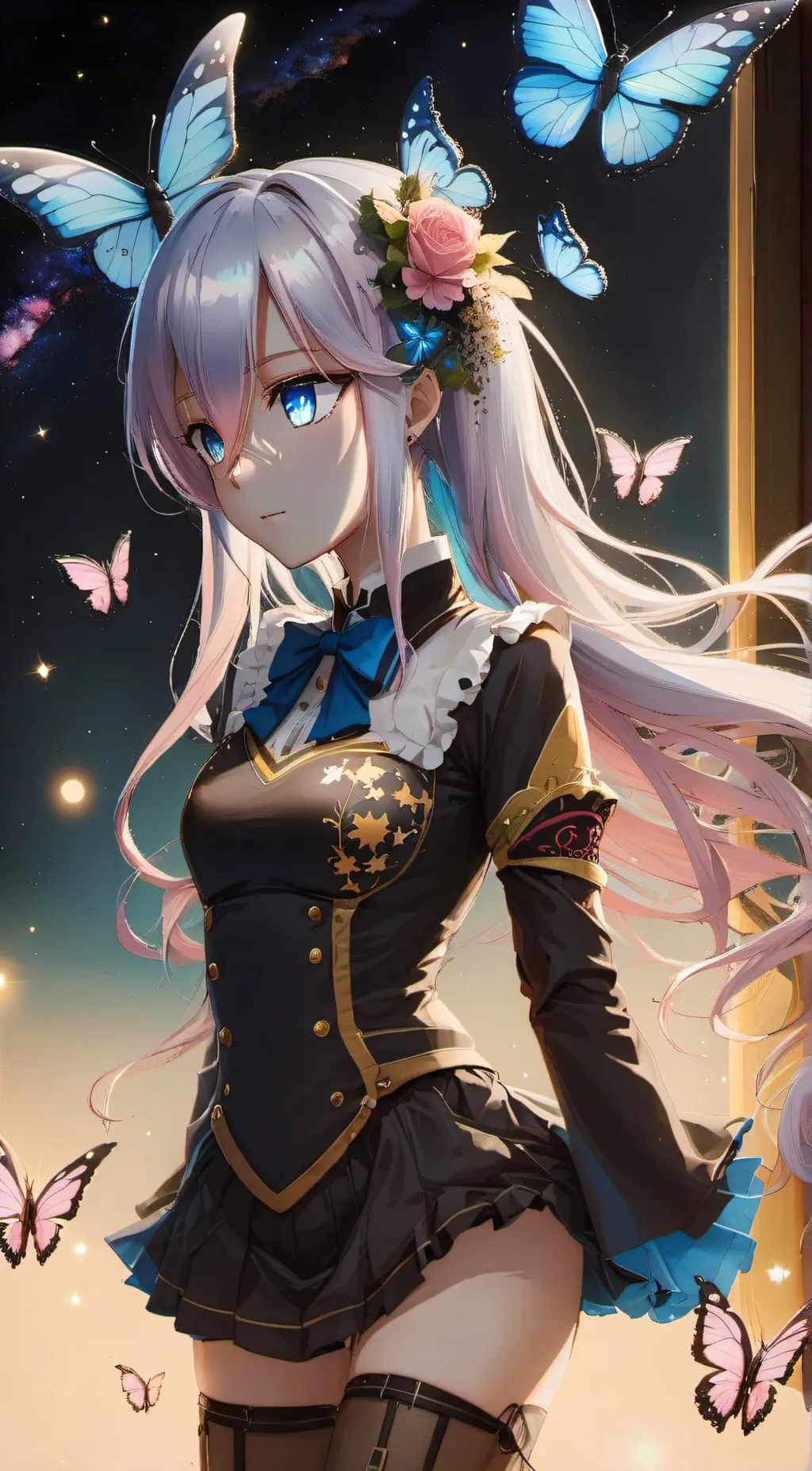 ai character: Sky lee~ background