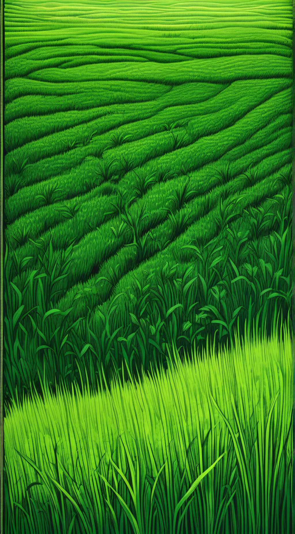 ai character: Grass background