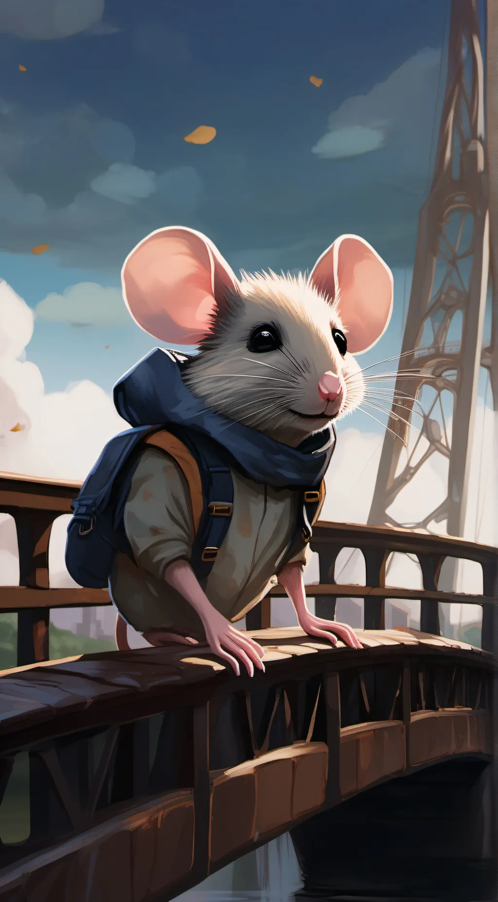 ai character: Fred background