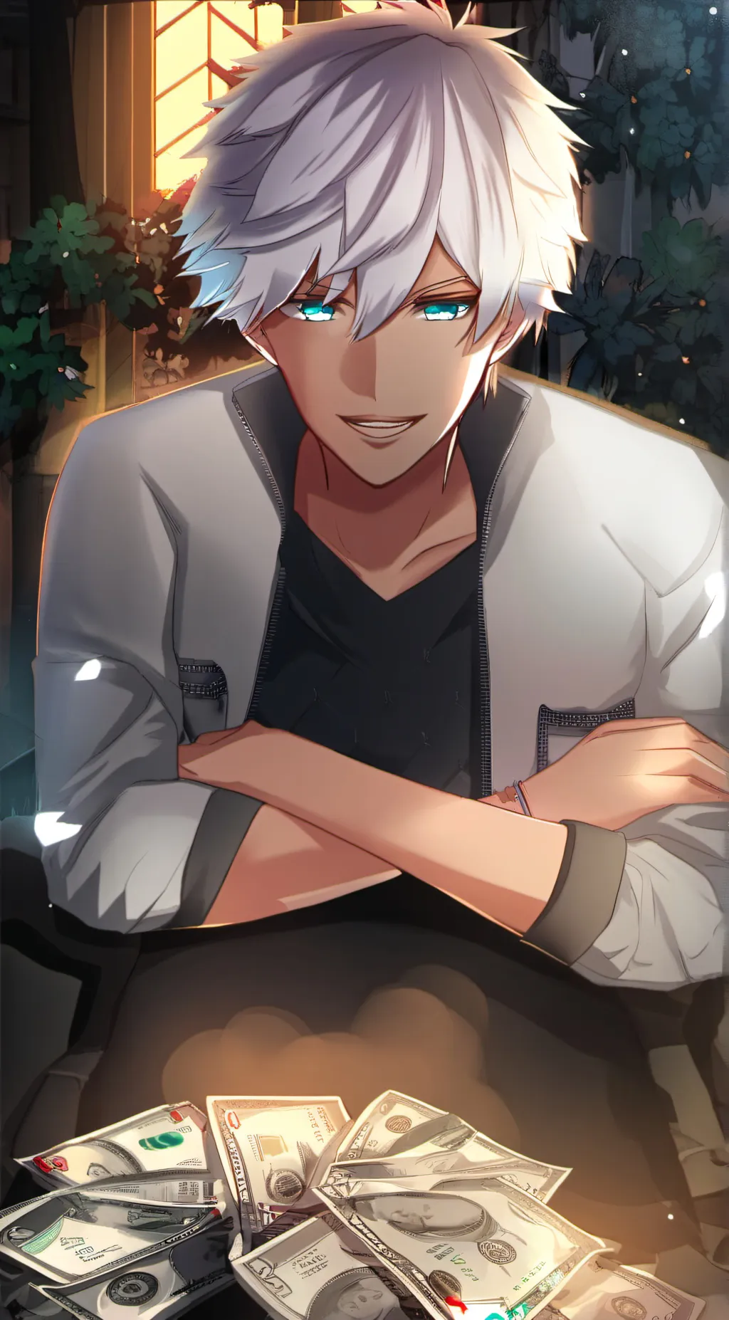 ai character: Hawk Moth  background