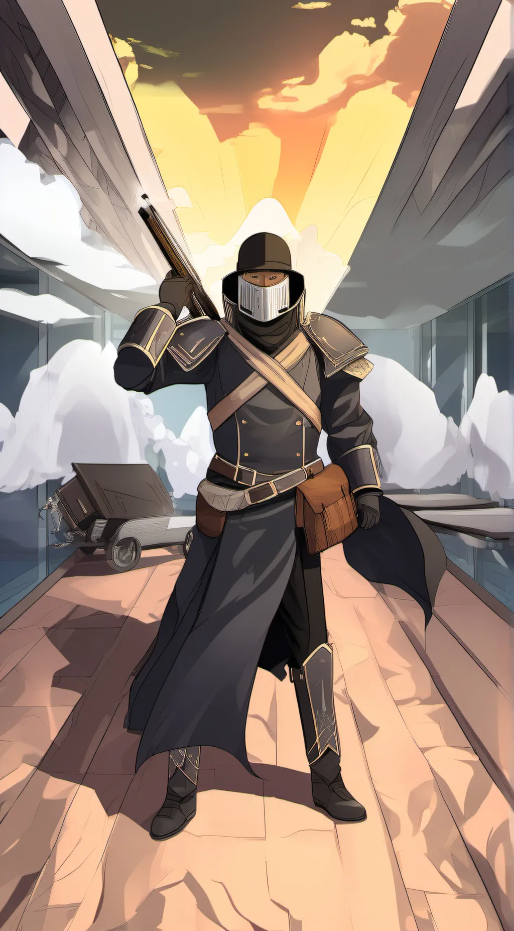 ai character: ANTI FURRY  background