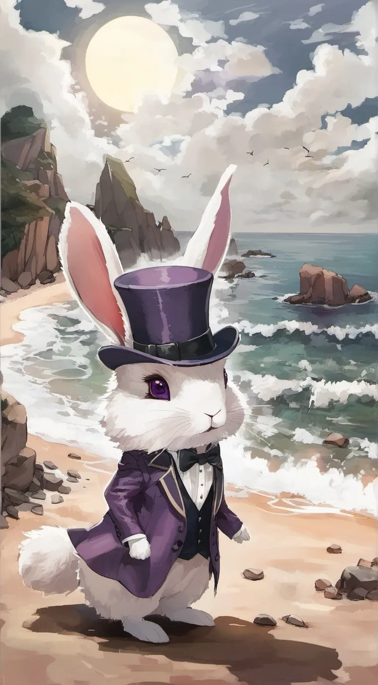 ai character: Business rabbit background