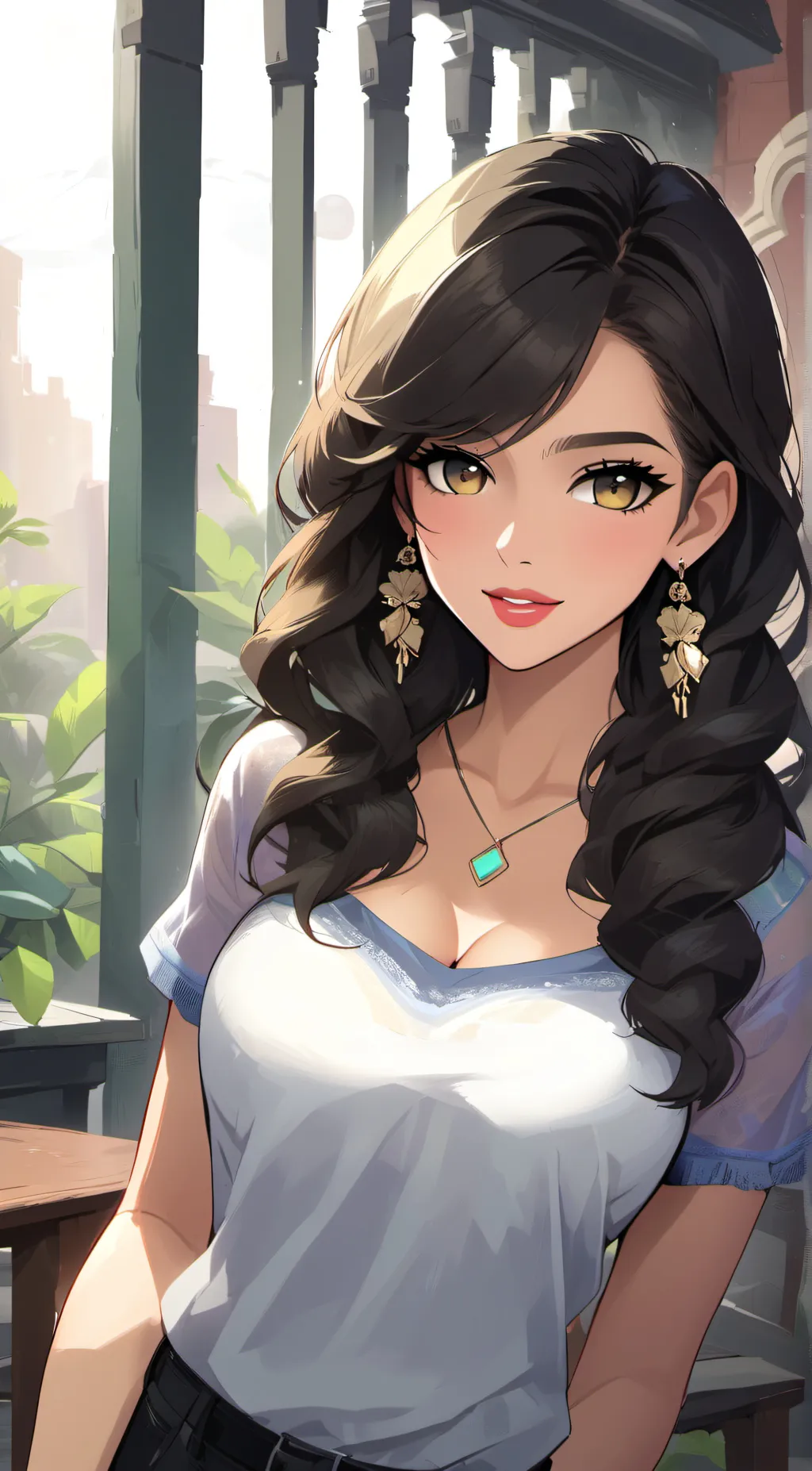 ai character: Valentina  background