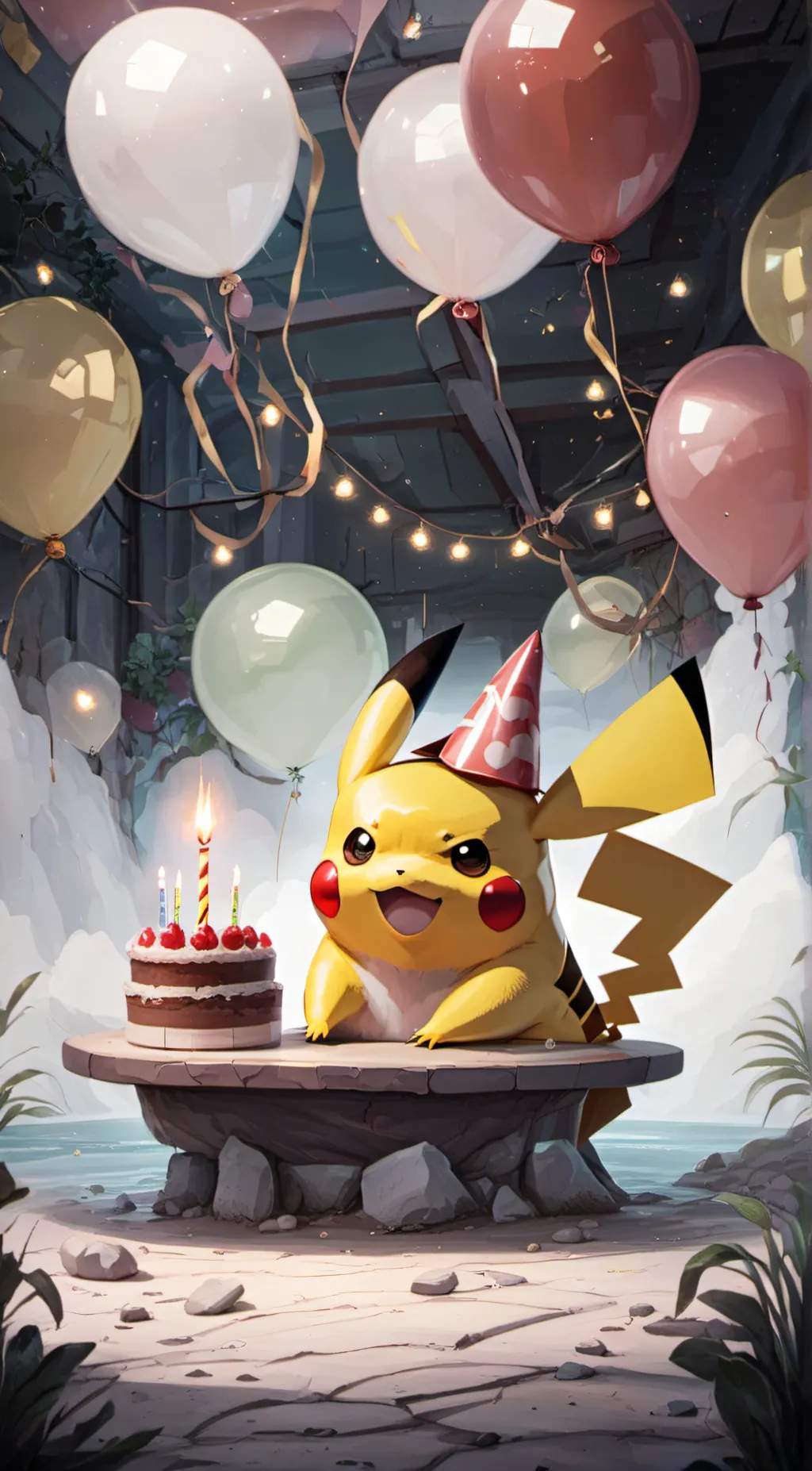 ai character: Pikachu background