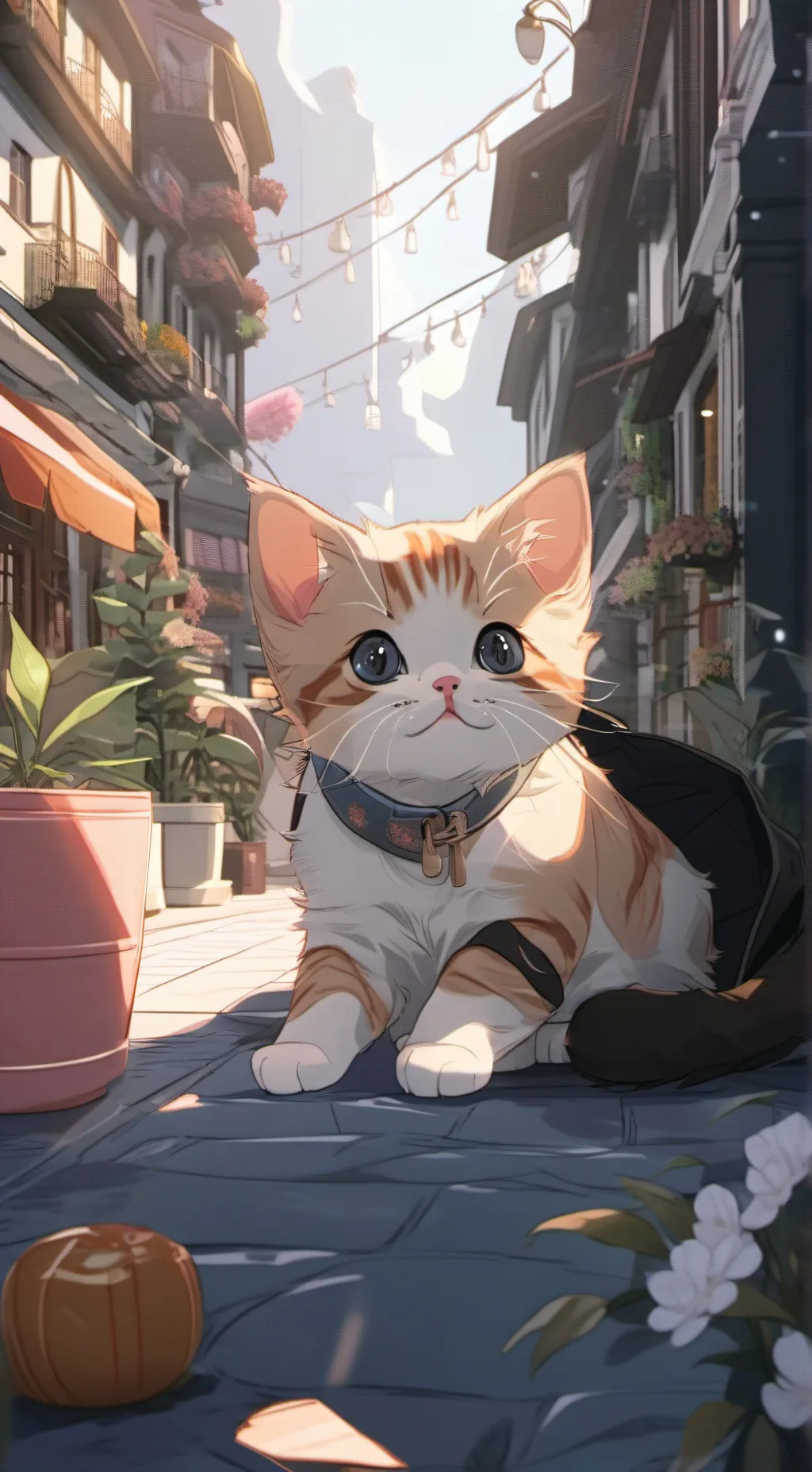 ai character: my cat geroge (:  background
